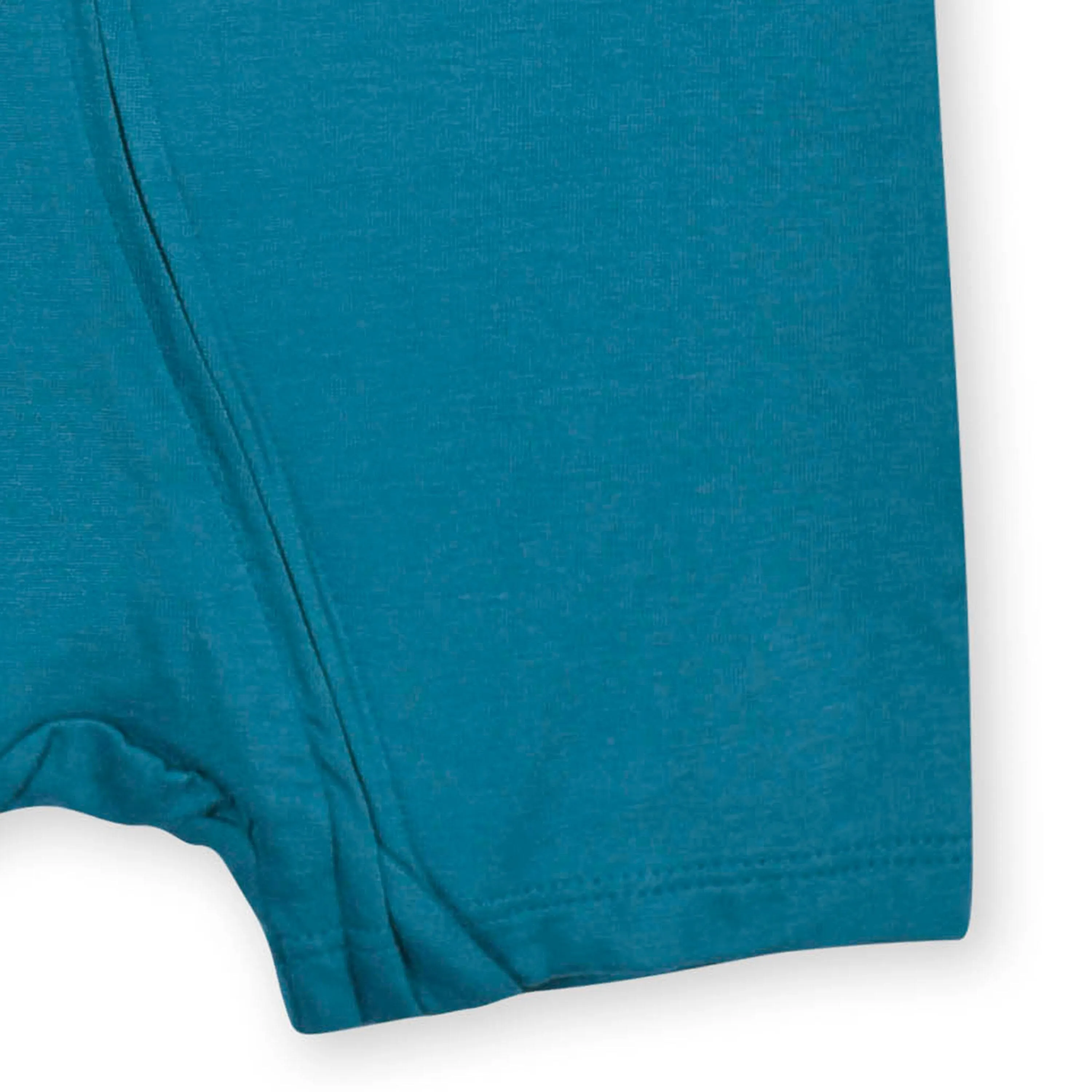 Baby Ocean Teal Buttery Soft Viscose Made from Eucalyptus Snug Fit Romper Gerber Childrenswea