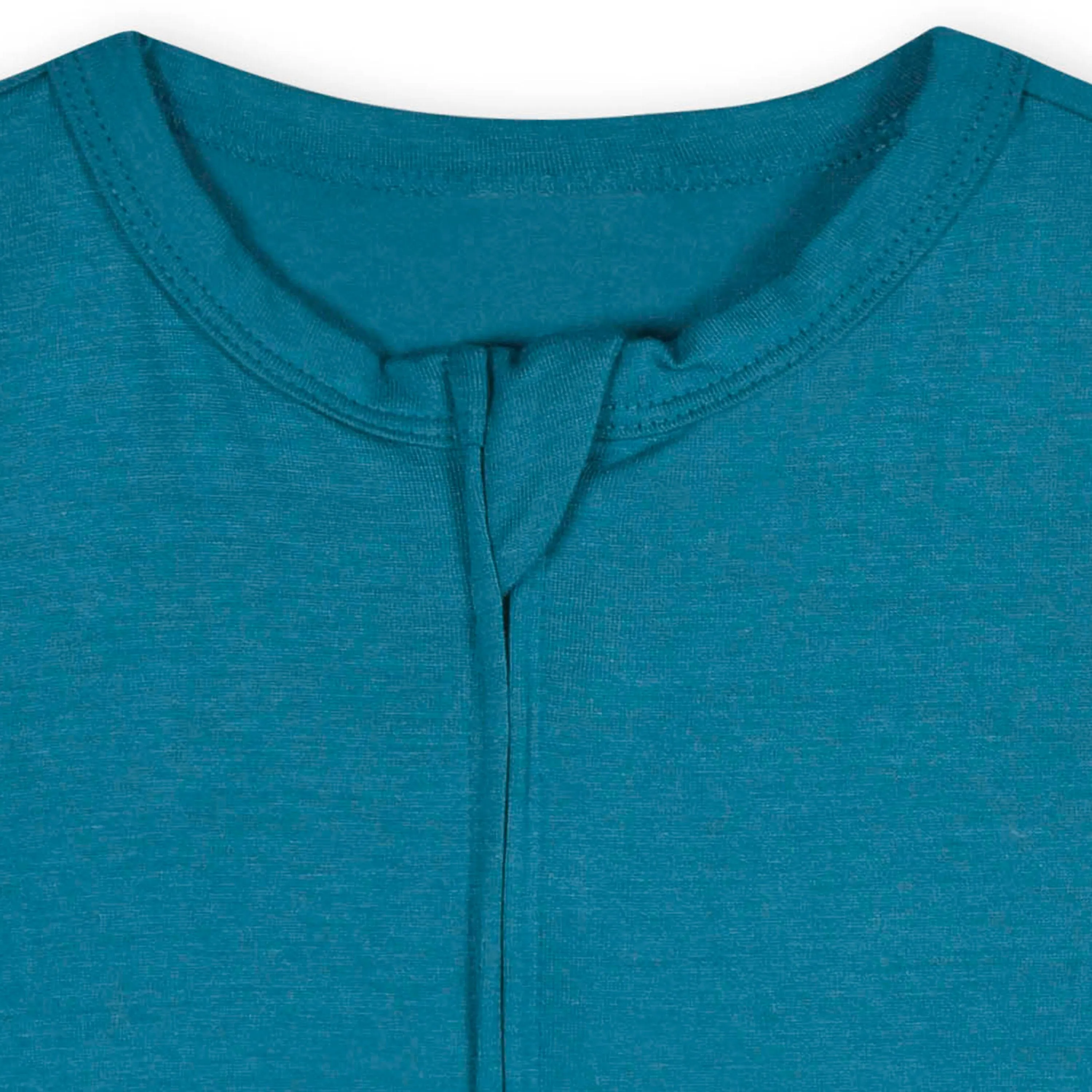 Baby Ocean Teal Buttery Soft Viscose Made from Eucalyptus Snug Fit Romper Gerber Childrenswea