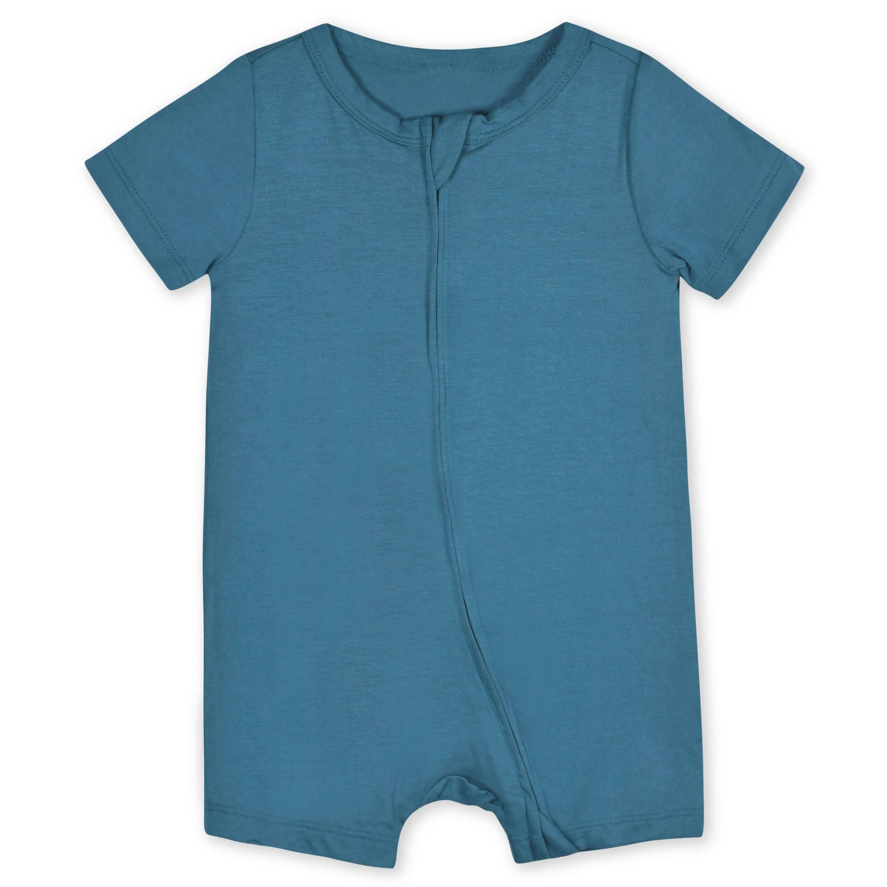 Baby Ocean Teal Buttery Soft Viscose Made from Eucalyptus Snug Fit Romper Gerber Childrenswea