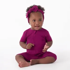 Baby Raspberry Buttery Soft Viscose Made from Eucalyptus Snug Fit Romper Gerber Childrenswea