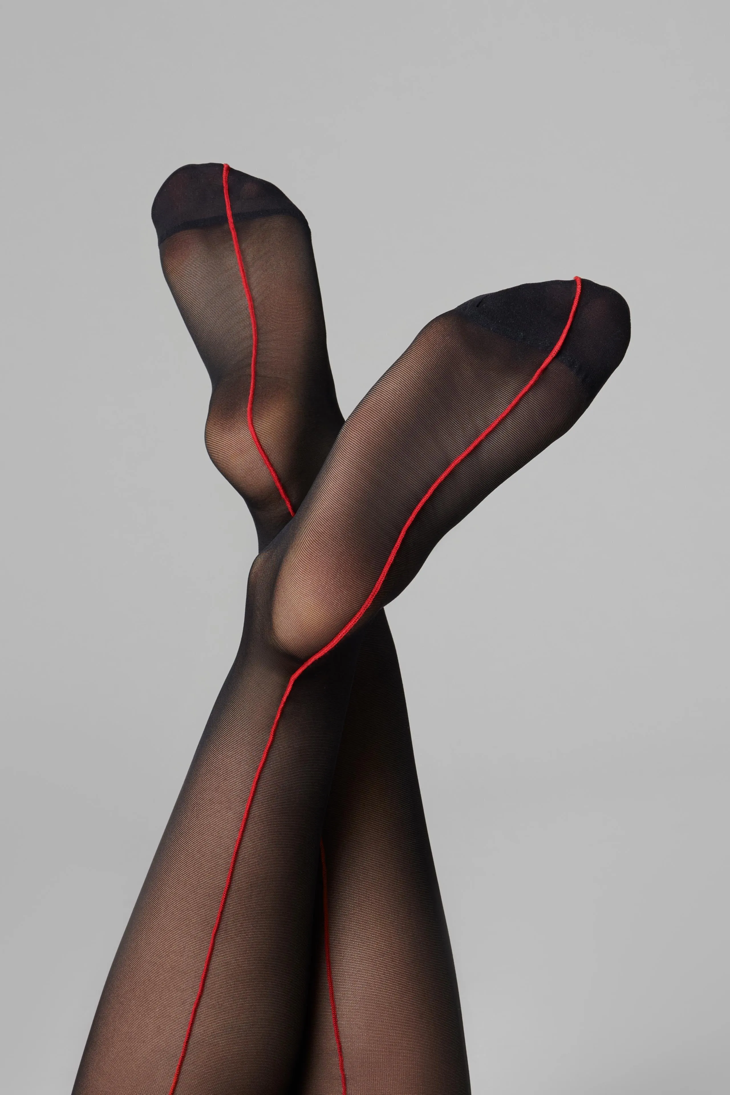 Back seamed garter stockings - 20D - Les Coquetteries Maison Close