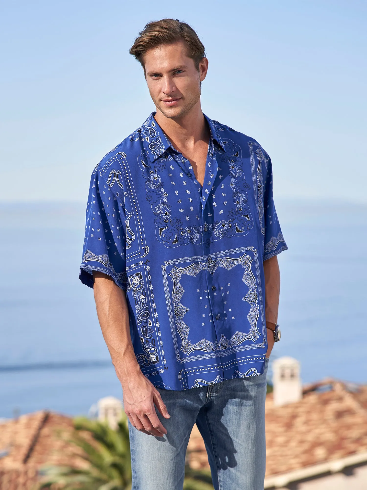 Bandana Silk Shirt