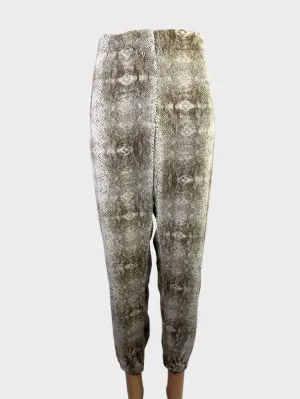 bassike | pants | size 12 | tapered leg | 100% silk | made in Australia 🇦🇺
