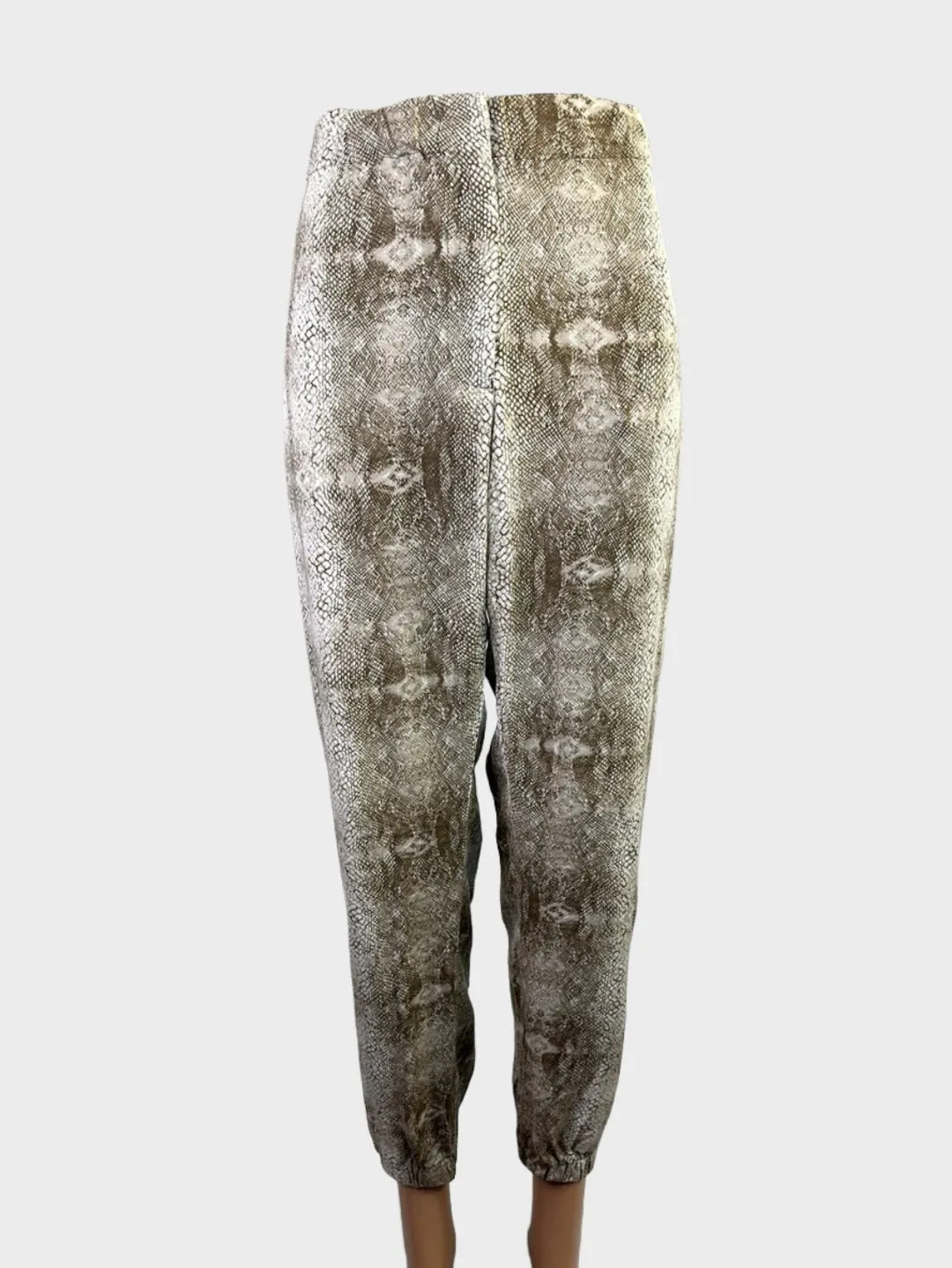 bassike | pants | size 12 | tapered leg | 100% silk | made in Australia 🇦🇺