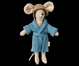 Bathrobe - Dusty Blue, Dad/Mum Mouse