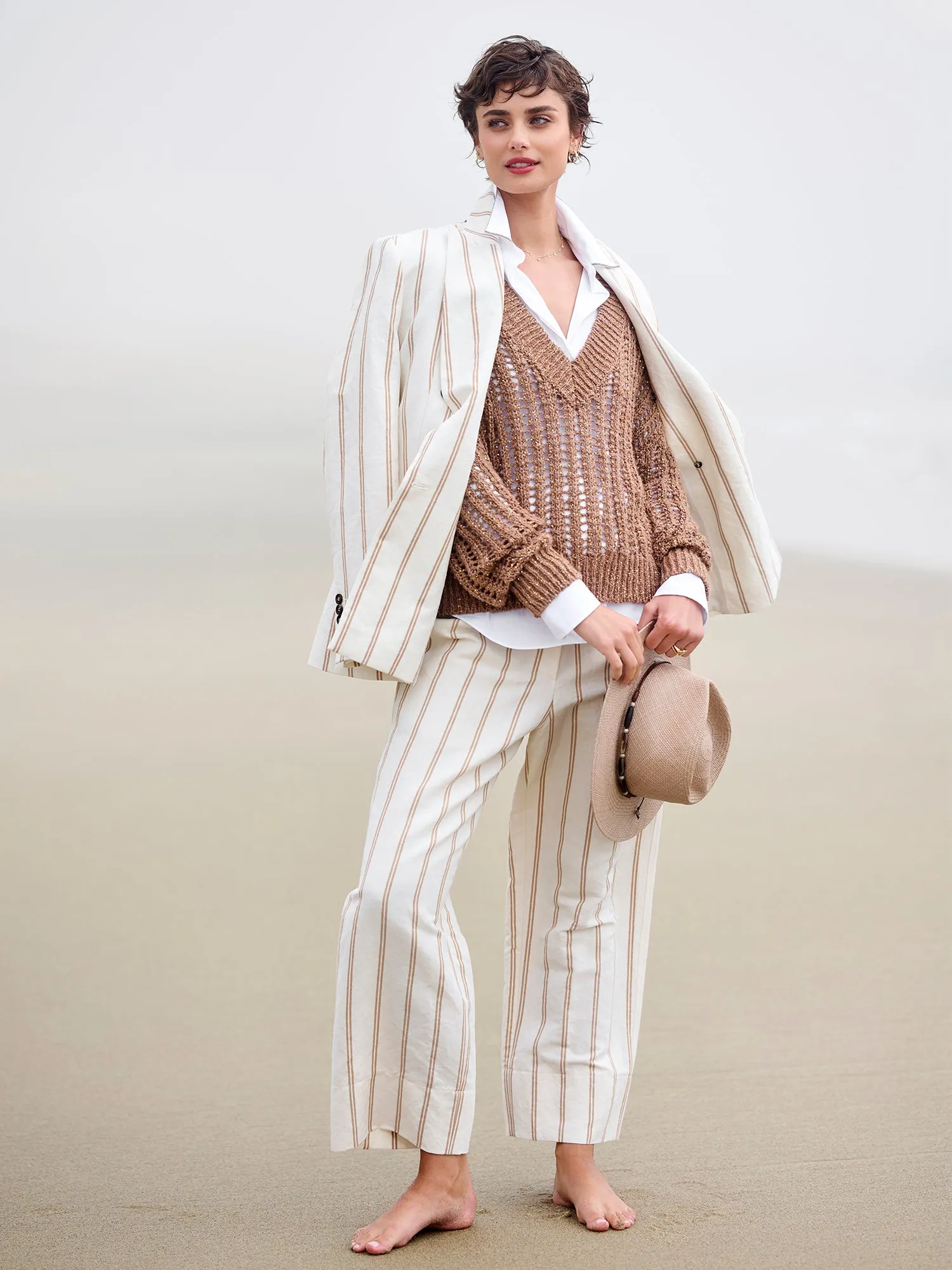 Beaded Straw Hat