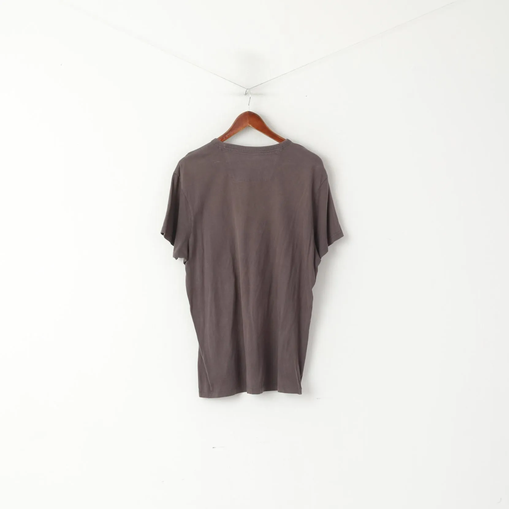 Ben Sherman Men XL T- Shirt Grey Cotton Graphic Rock'n Roll City Top