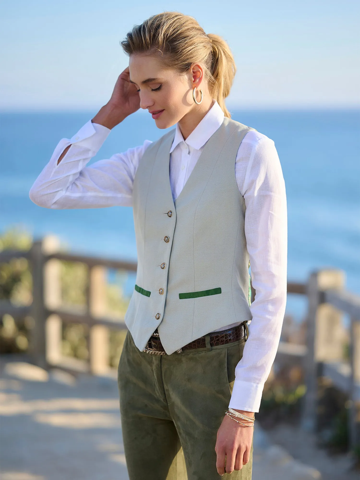 Betty Linen Vest