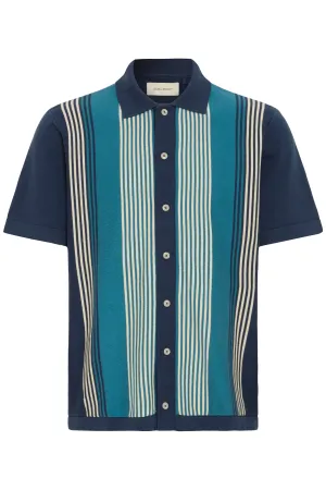 BHALBUS VERTICAL STRIPE KNIT POLO