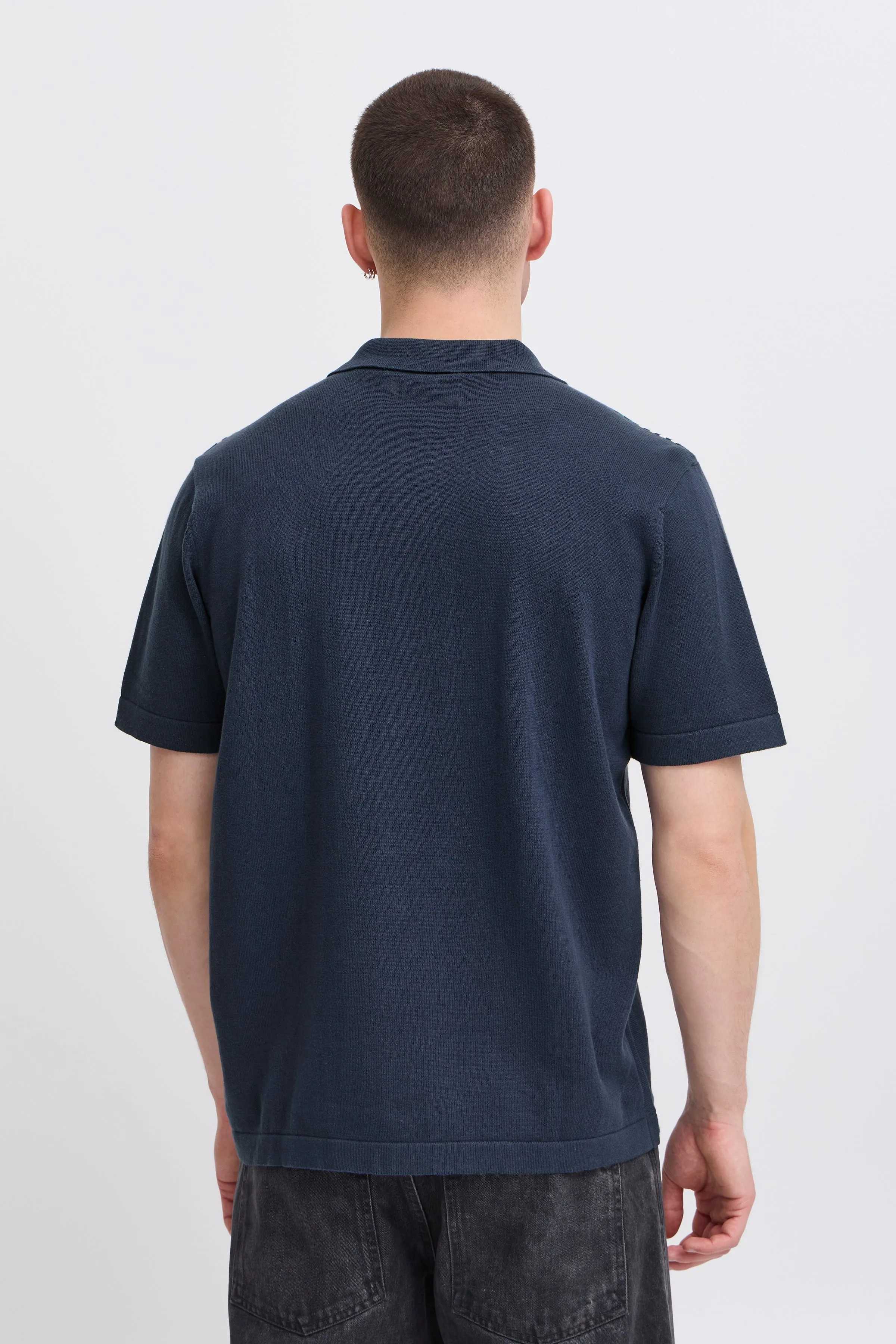 BHALBUS VERTICAL STRIPE KNIT POLO