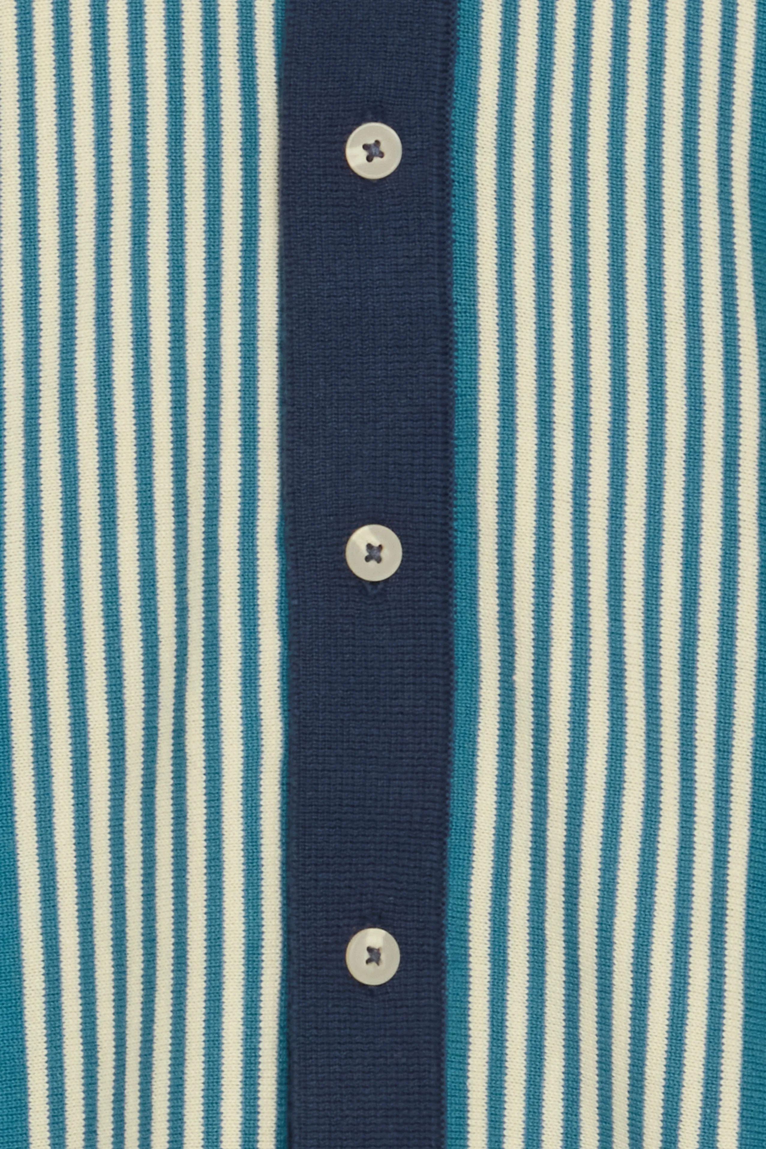 BHALBUS VERTICAL STRIPE KNIT POLO