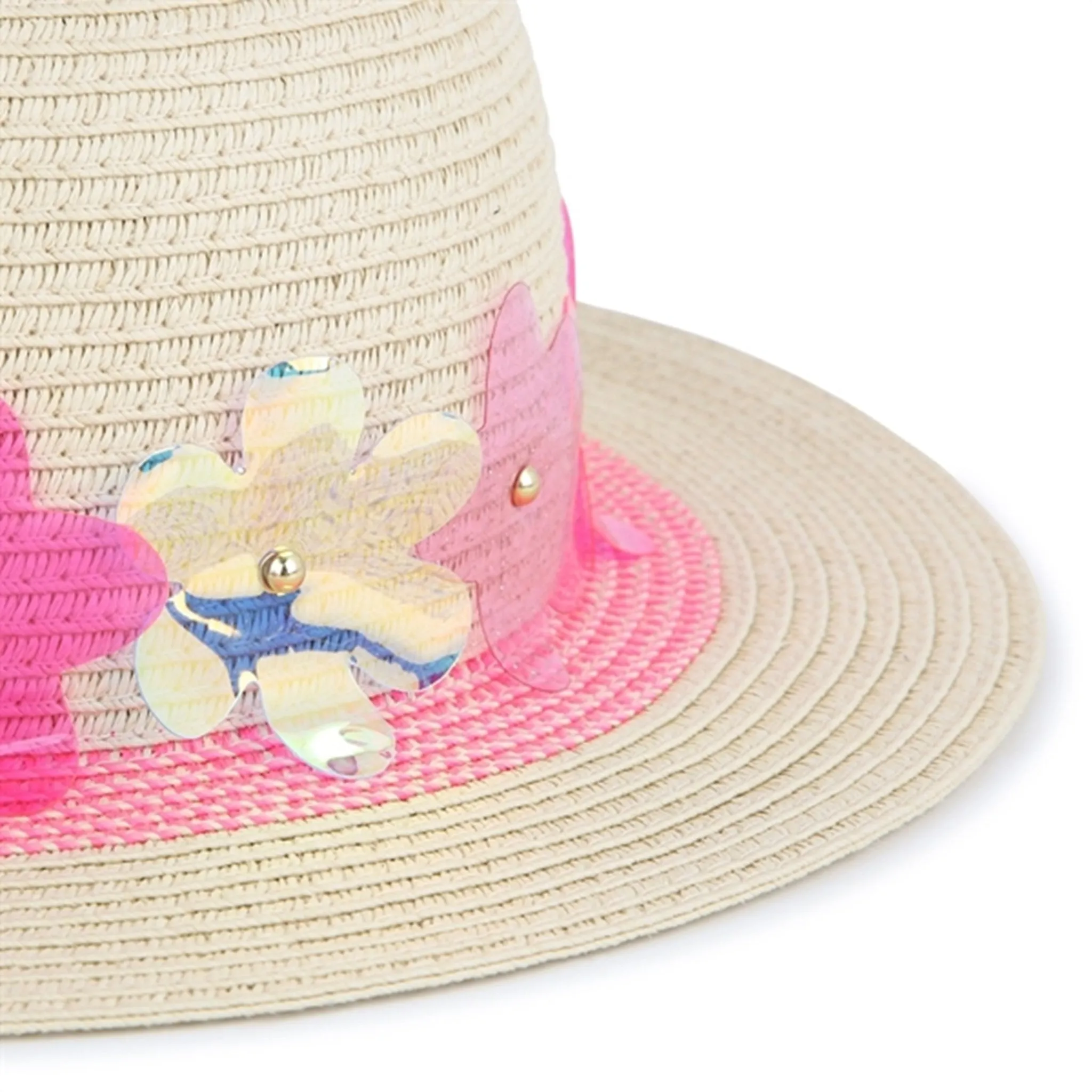 Billieblush Fuschia Straw Hat