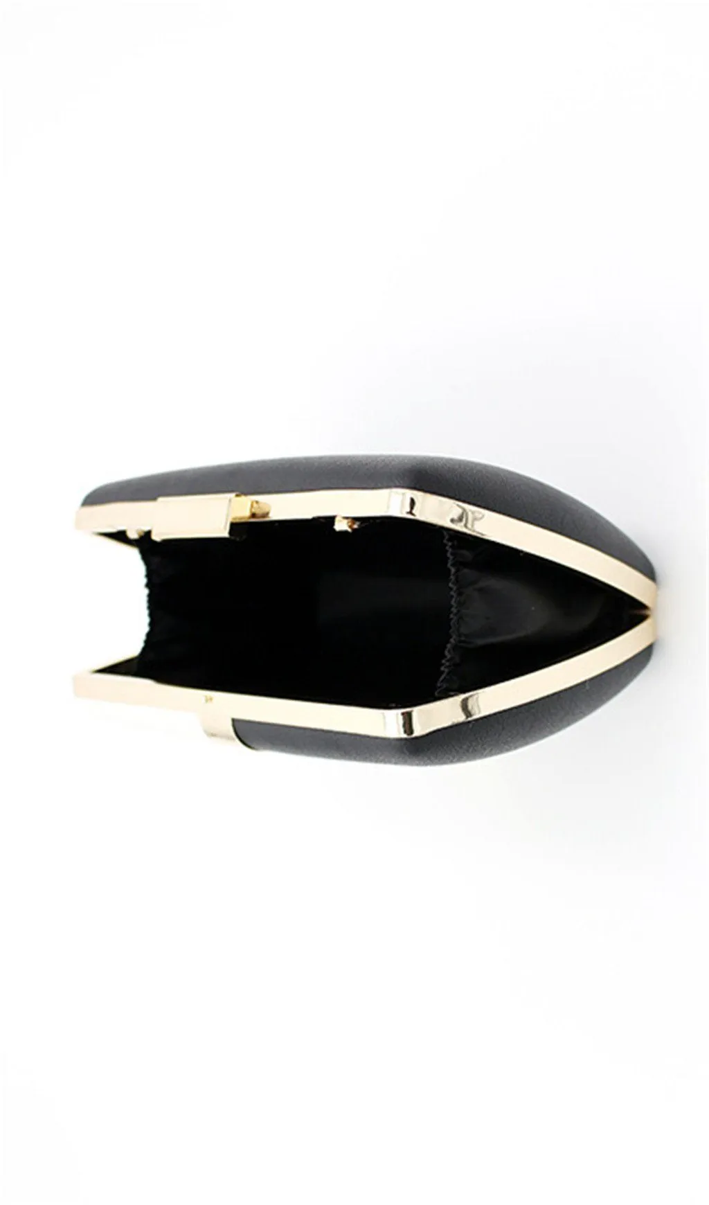 BLACK AND WHITE STITCHING DINNER BAG Gloria Lanvin