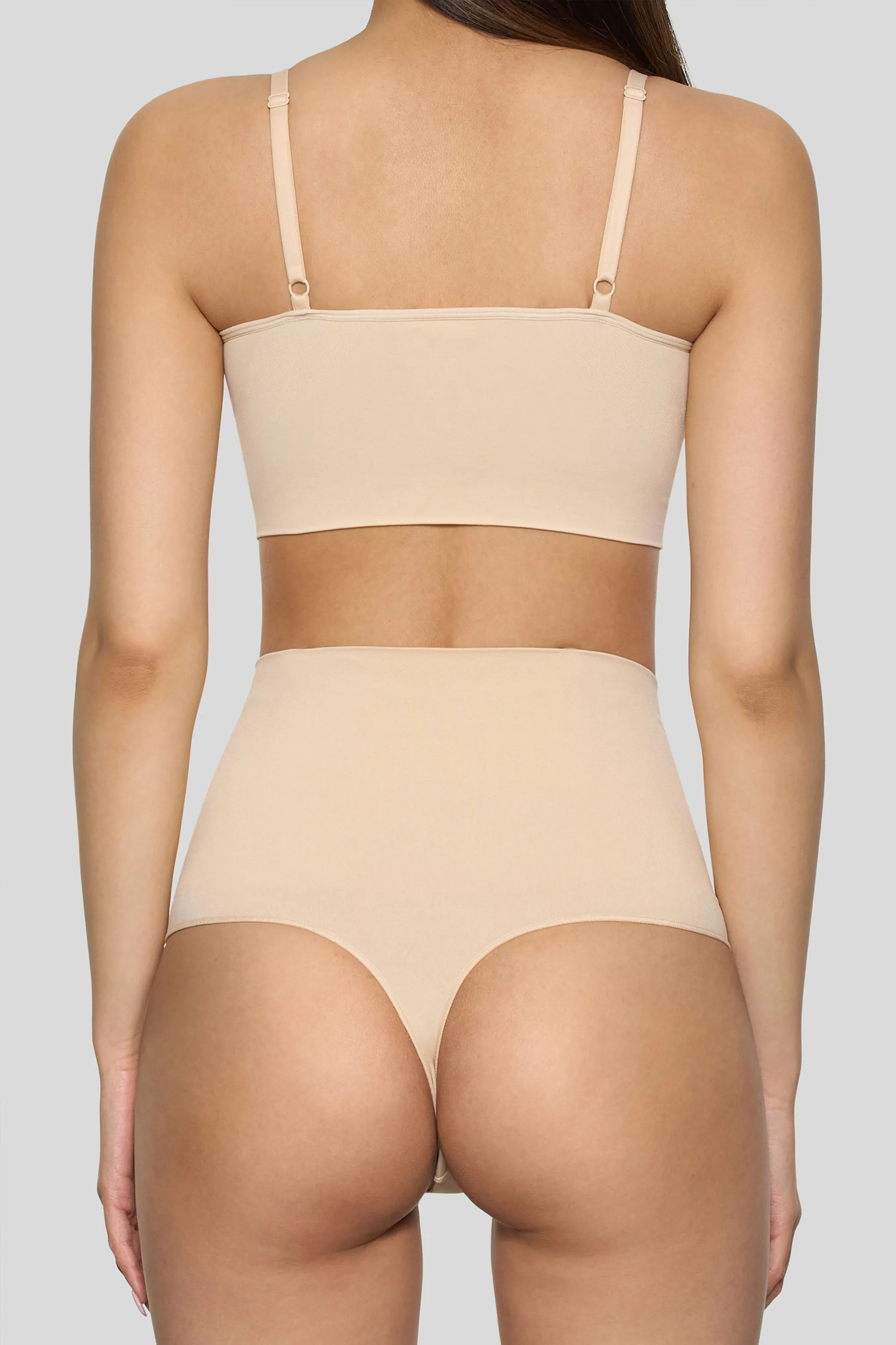 BOOMBA | Sand Short-Waisted Thong Shapewear Club L London