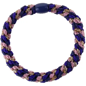 Bow's by Str Braided Hair Elastic - Multi Purple/Rose/Gold Glitter 6-pack