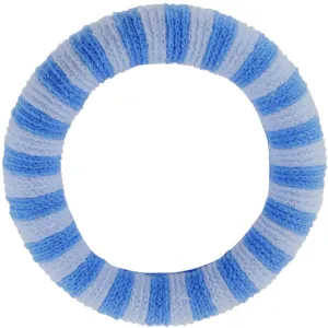 Bow's by Str Ea Hair Elastic - Light Blue/Blue Striped 6-pack