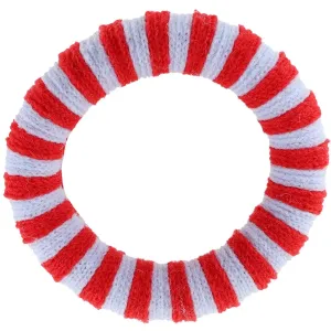 Bow's by Str Ea Hair Elastic - Red/Light Blue Striped 6-pack