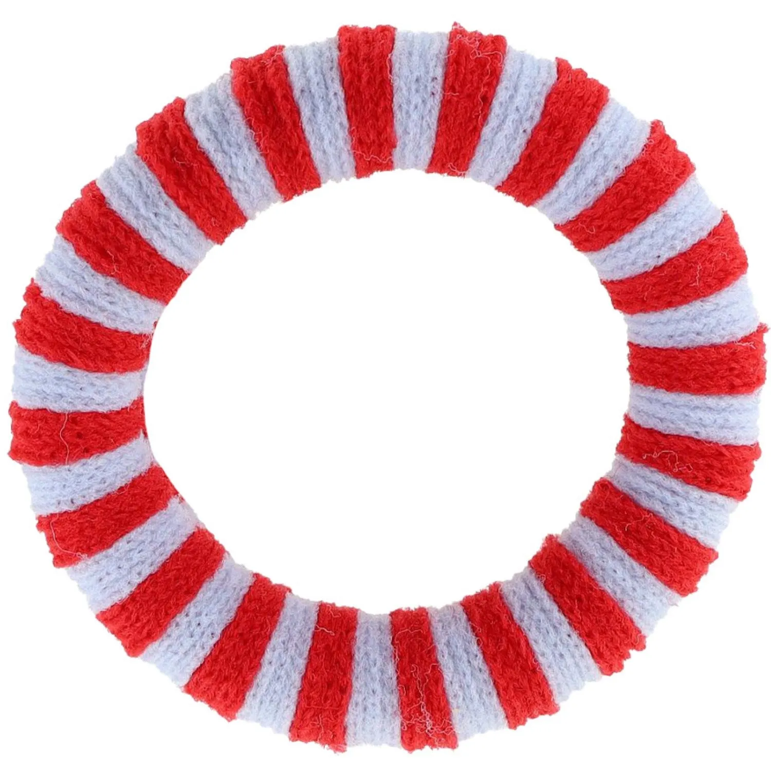 Bow's by Str Ea Hair Elastic - Red/Light Blue Striped 6-pack