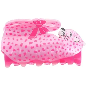 Bow's by Str Leopard Hrklemme - Rosa/Rd