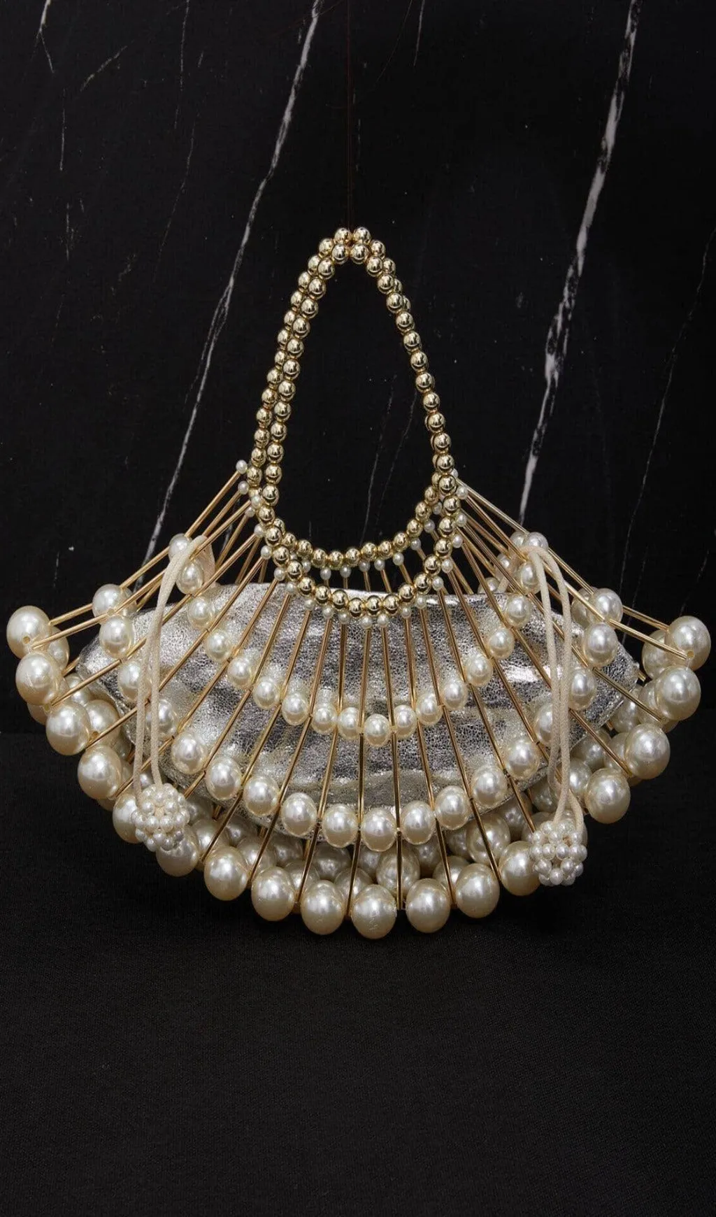BRAIDED PEARL BAG Gloria Lanvin