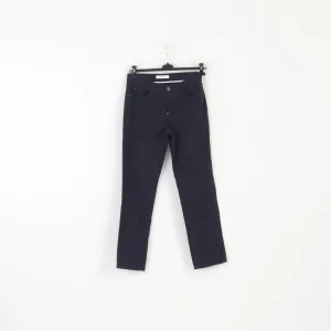 BRAX Women 12 38 Trousers Navy Cotton Carola Style Classic Stretch Pants