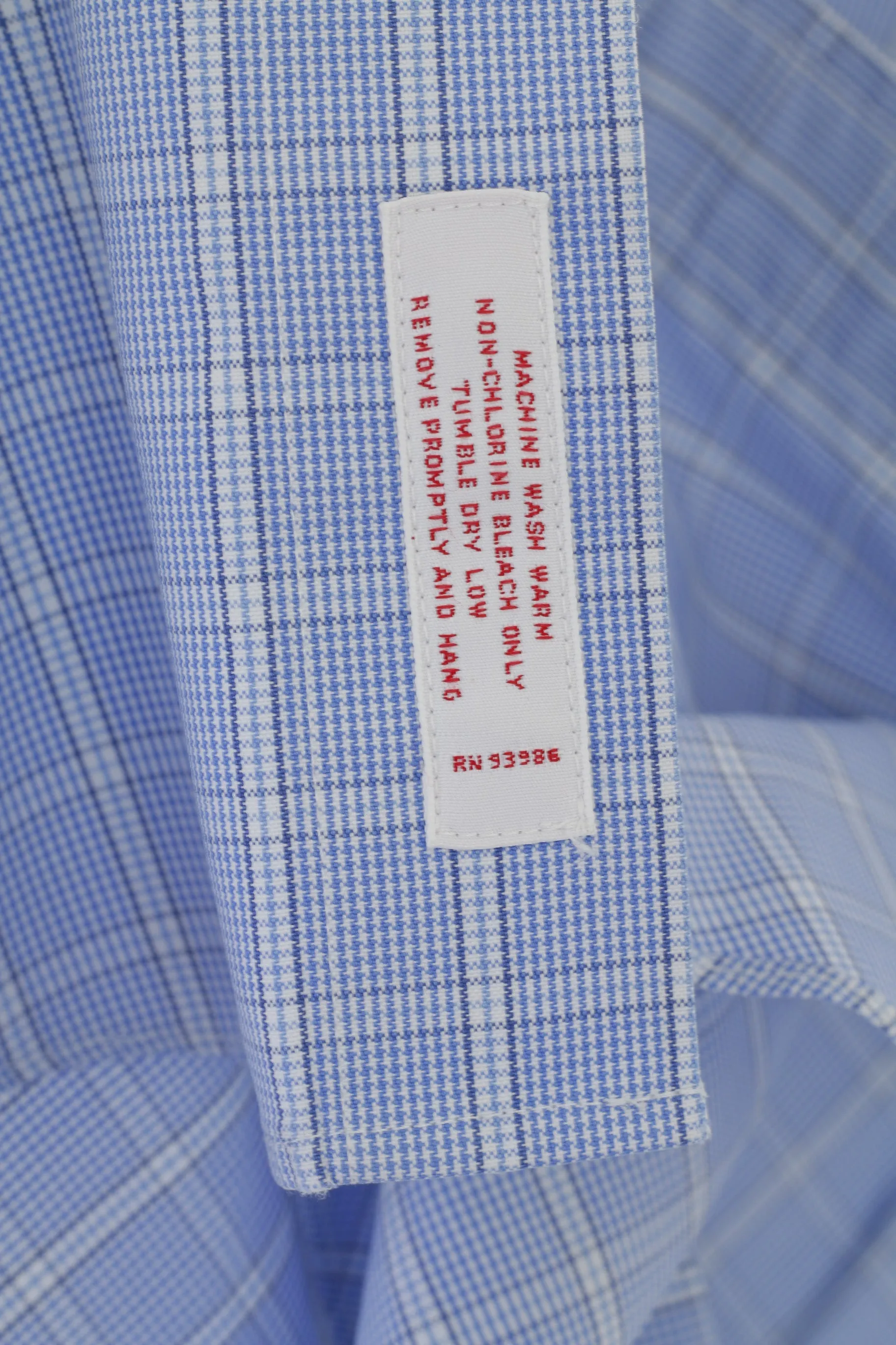 Brooks Brothers Men 16.5 34 XXL Casual Shirt Blue Check Cotton Non Iron Long Sleeve Top
