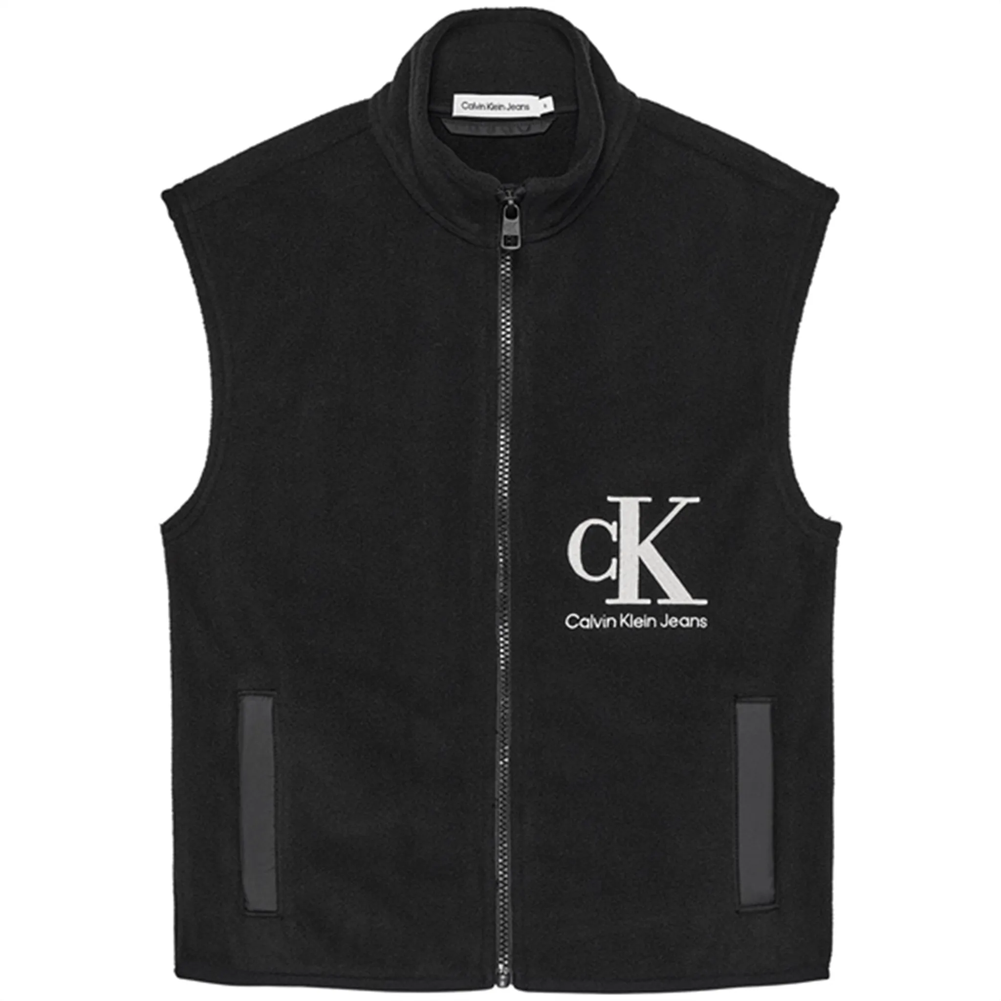 Calvin Klein Polar Fleece Logo Vest Black