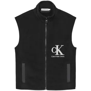 Calvin Klein Polar Fleece Logo Vest Black