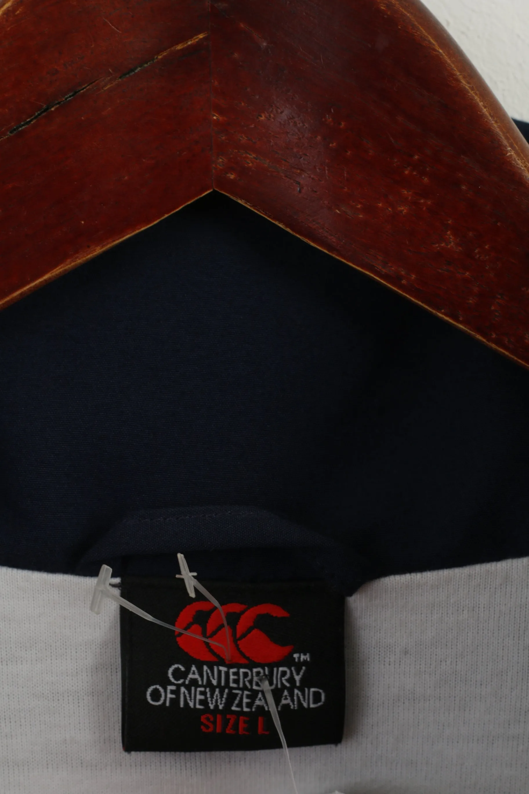 Canterbury Men L Jacket Navy Rugby Red Welsh Dragon Wales Full Zipper Activewear Top