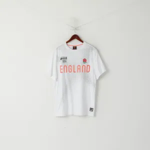 Canterbury Men XL T-Shirt White England National Rugby Union Team Sportswear Top