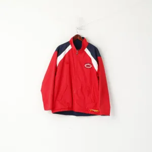 Canterbury of New Zealand Men L Jacket Red Navy Double Sided Titan Groups Tour 2005