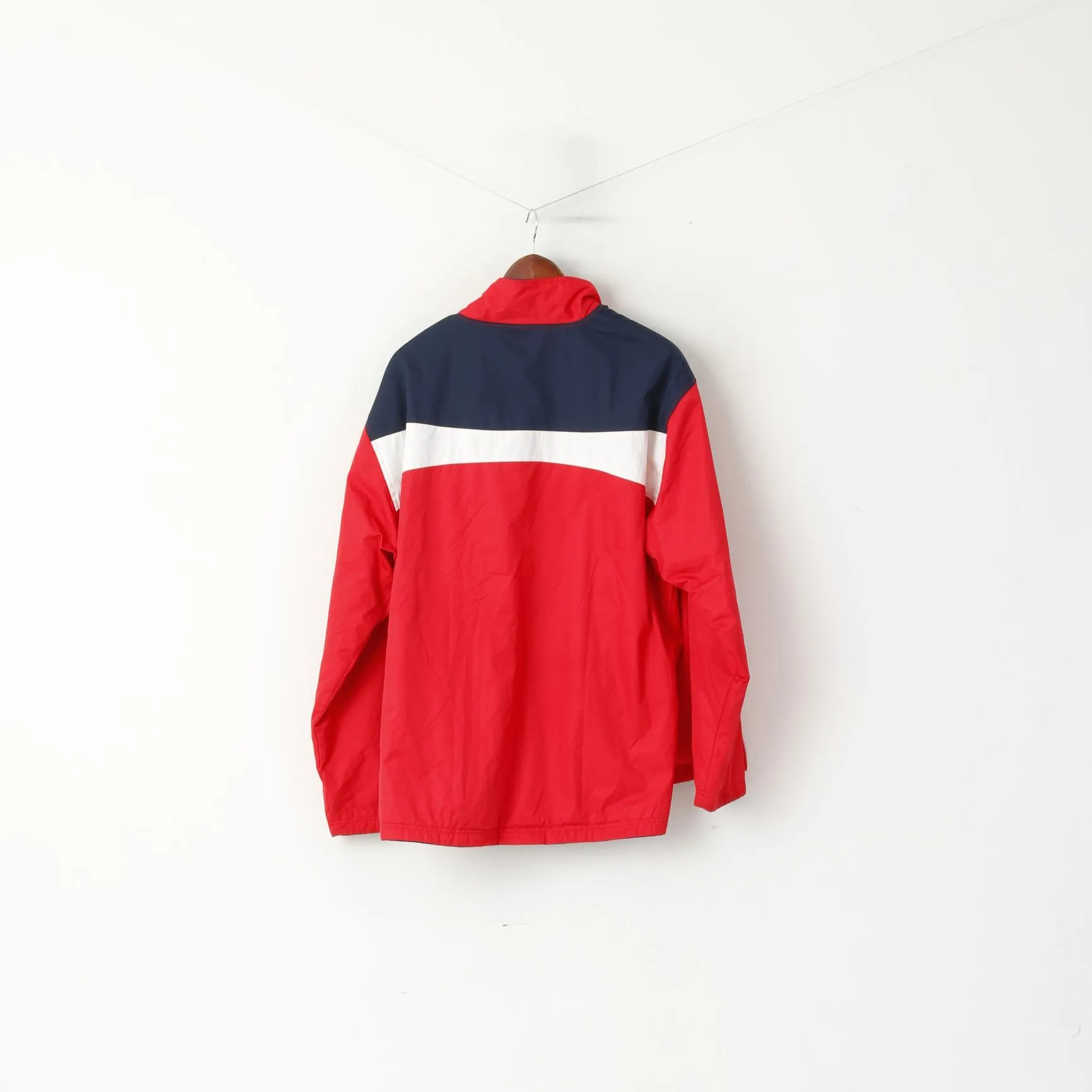 Canterbury of New Zealand Men L Jacket Red Navy Double Sided Titan Groups Tour 2005