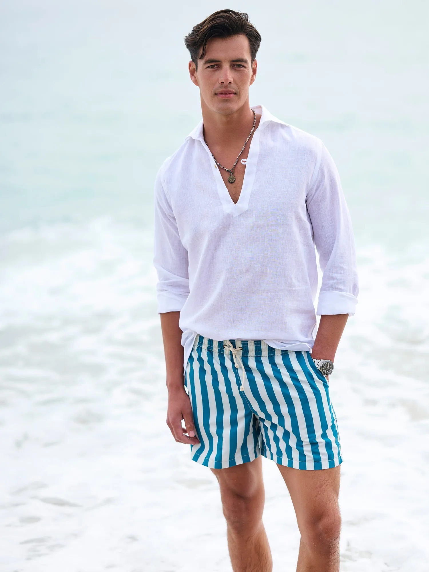 Capri Bianca Linen Shirt