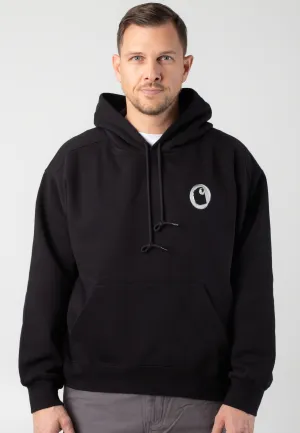 Carhartt WIP - Hooded Charm Link Stone Washed Black/Silver - Hoodie