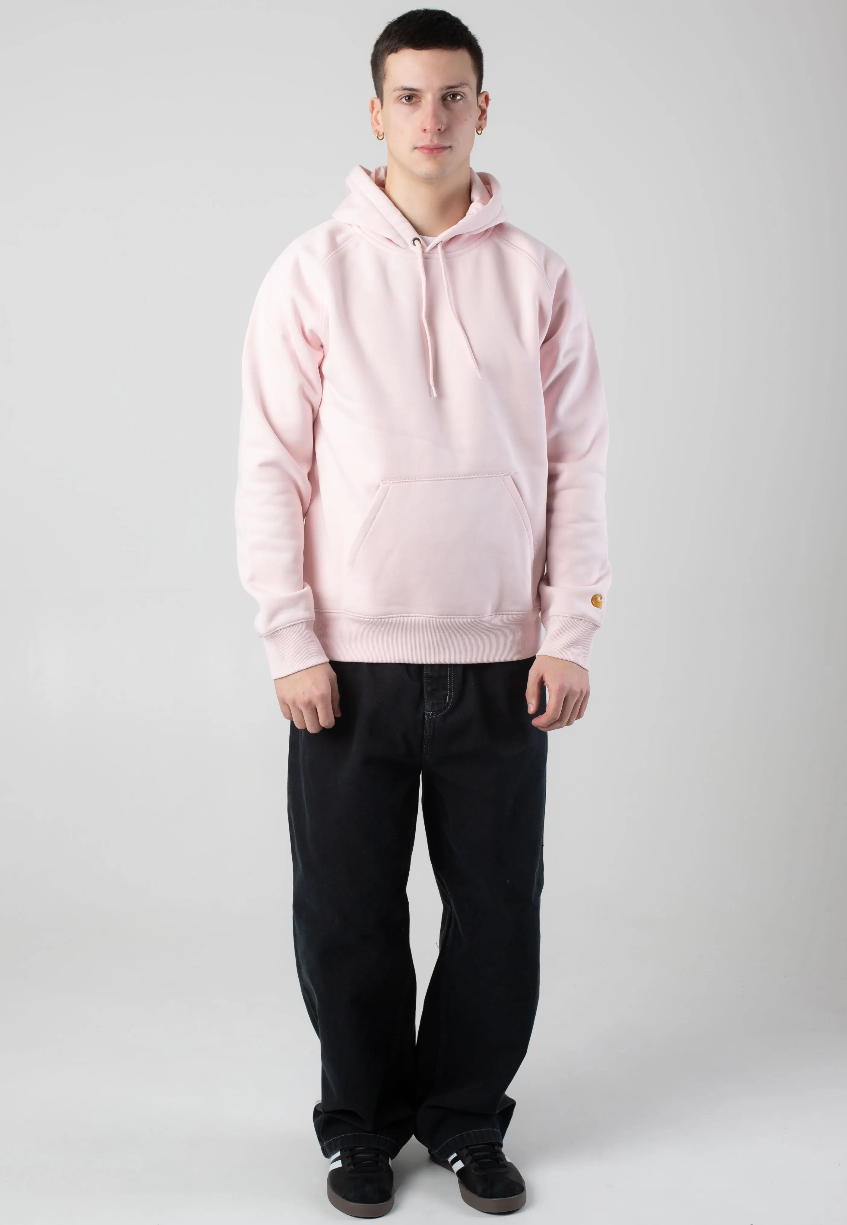Carhartt WIP - Hooded Chase Air Pink/Gold - Hoodie
