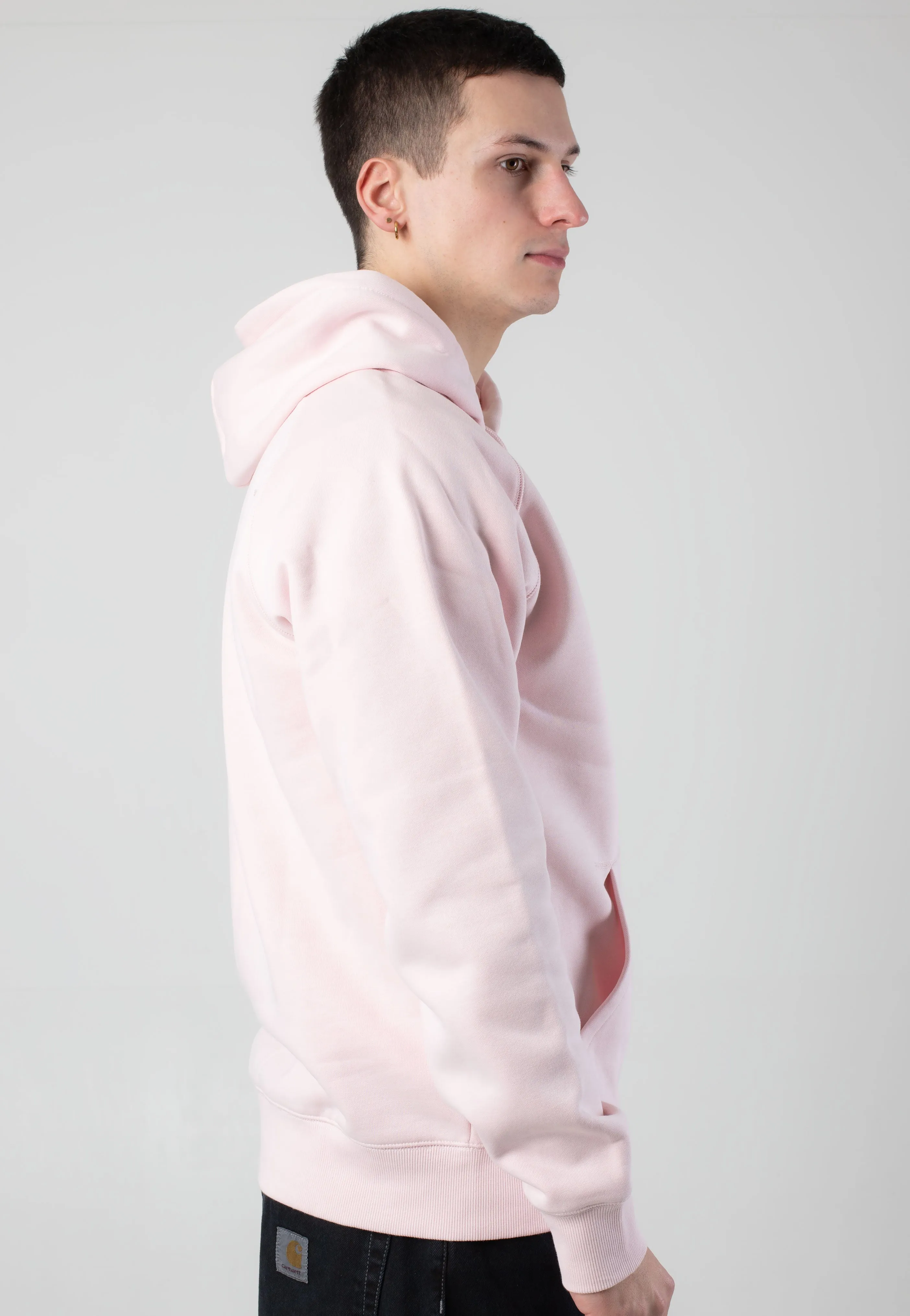 Carhartt WIP - Hooded Chase Air Pink/Gold - Hoodie