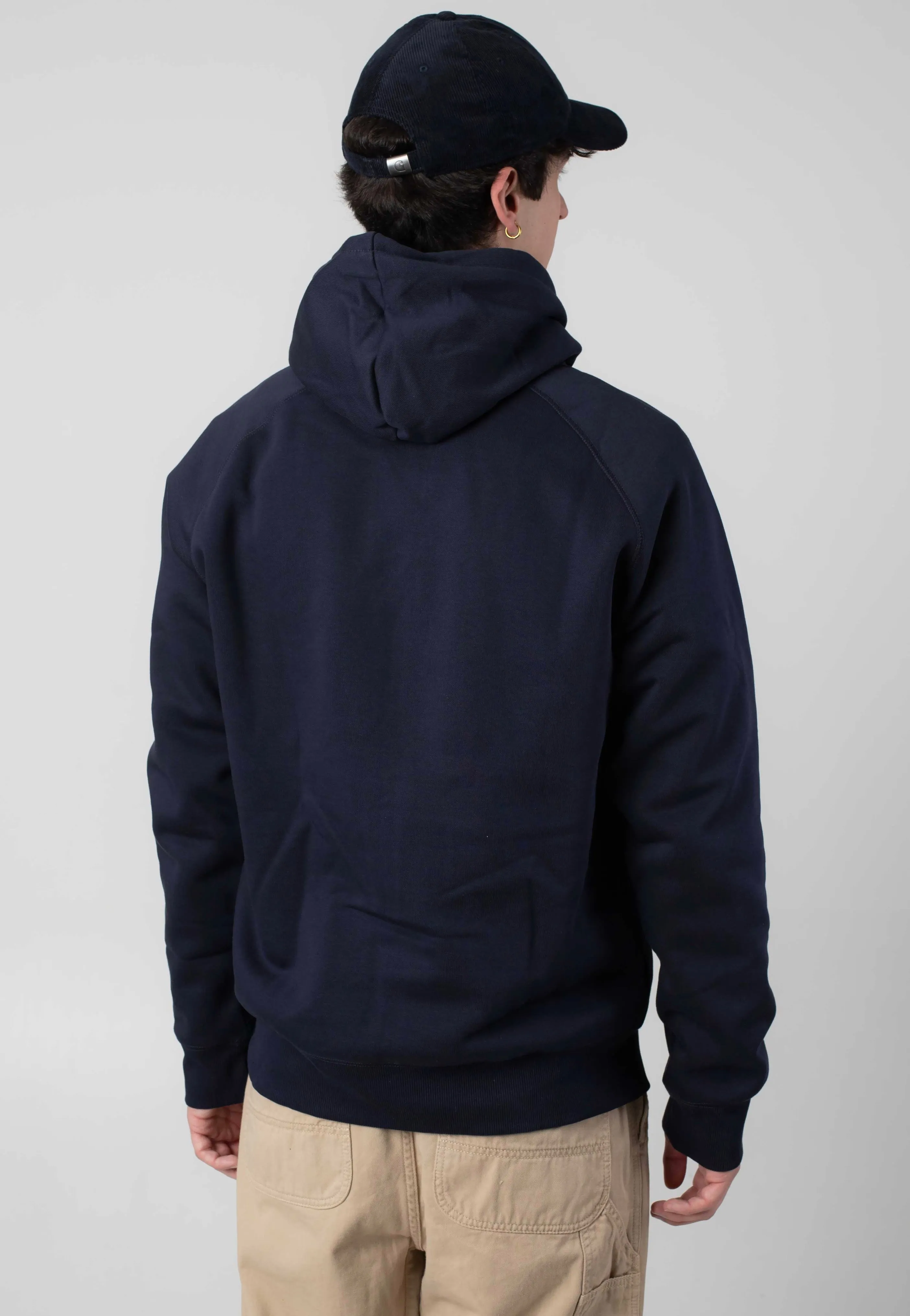 Carhartt WIP - Hooded Chase Dark Navy/Gold - Hoodie