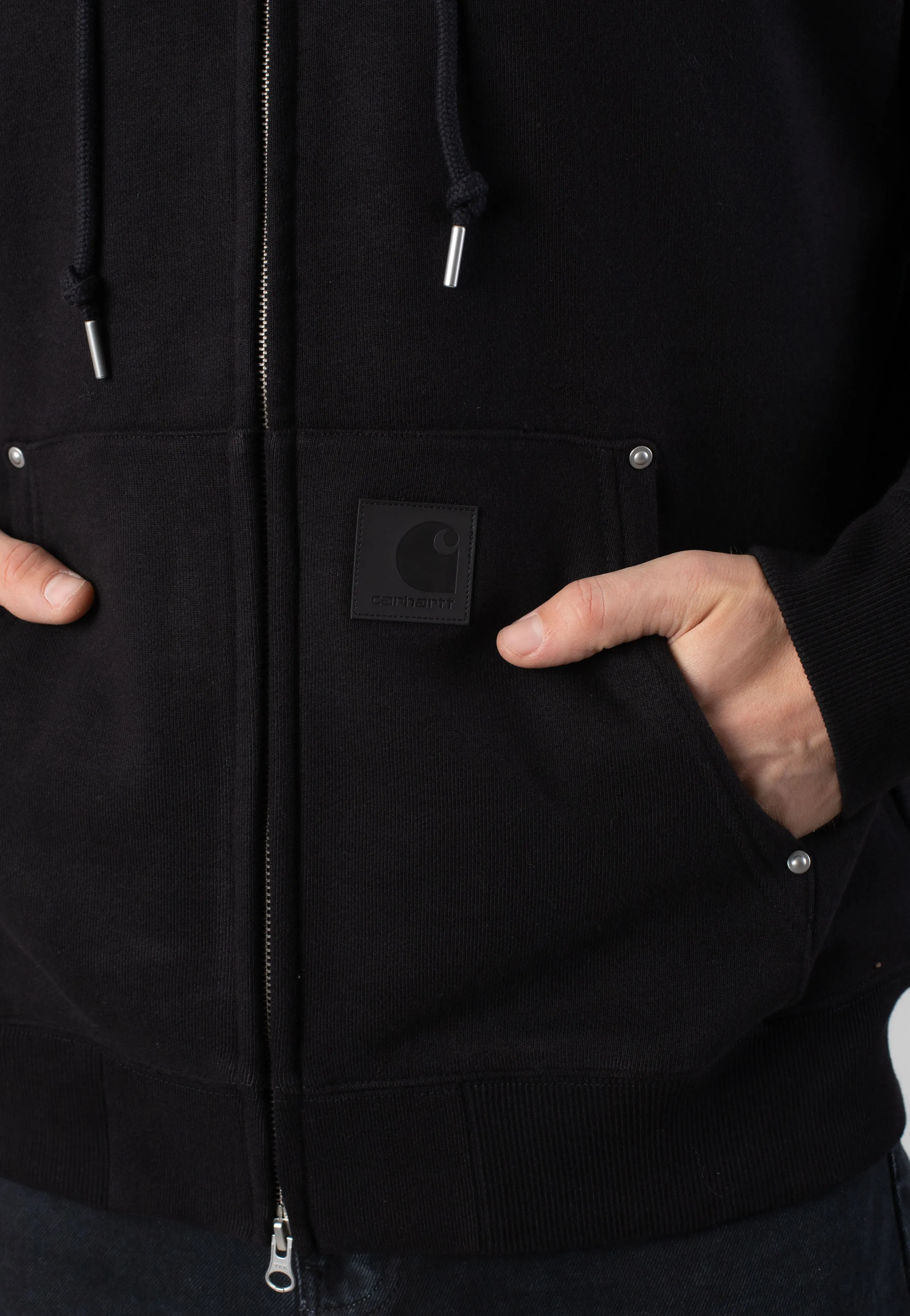 Carhartt WIP - Hooded Eldon Black - Zipper