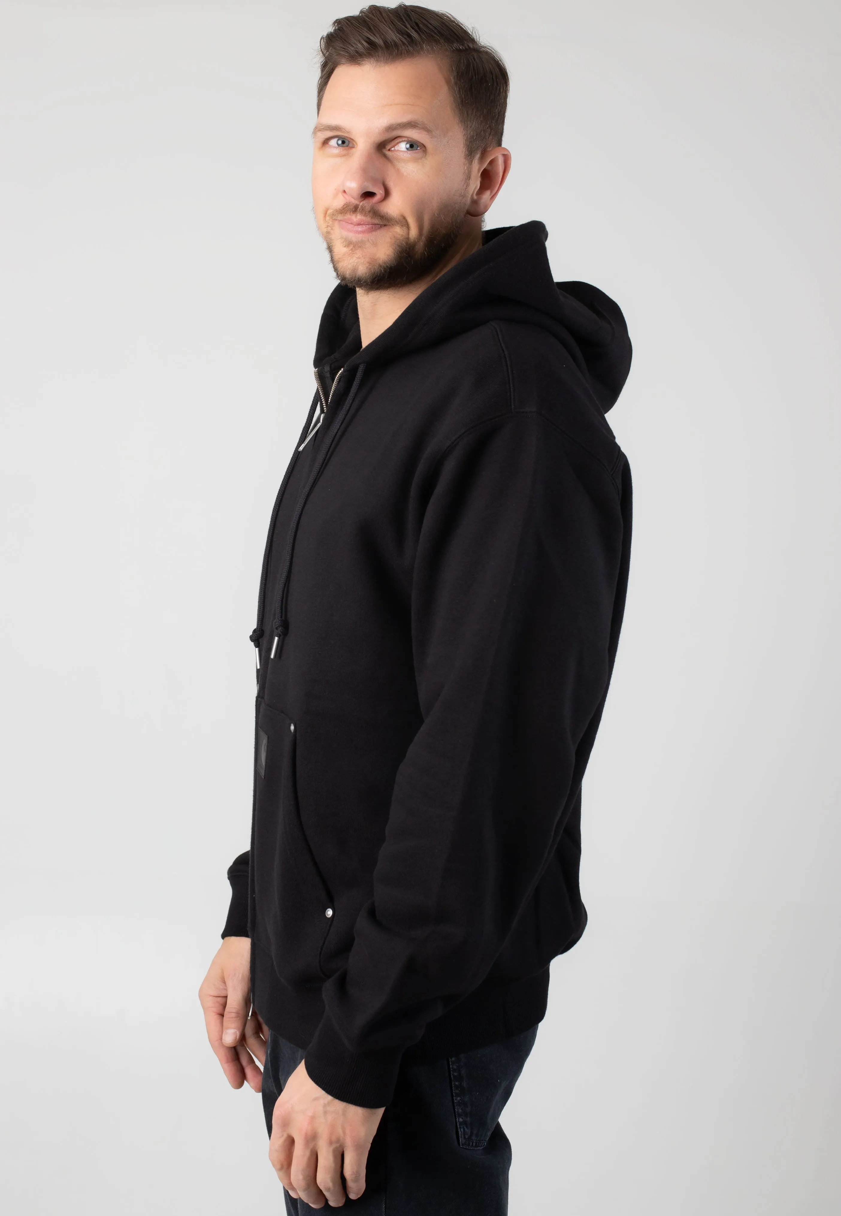 Carhartt WIP - Hooded Eldon Black - Zipper