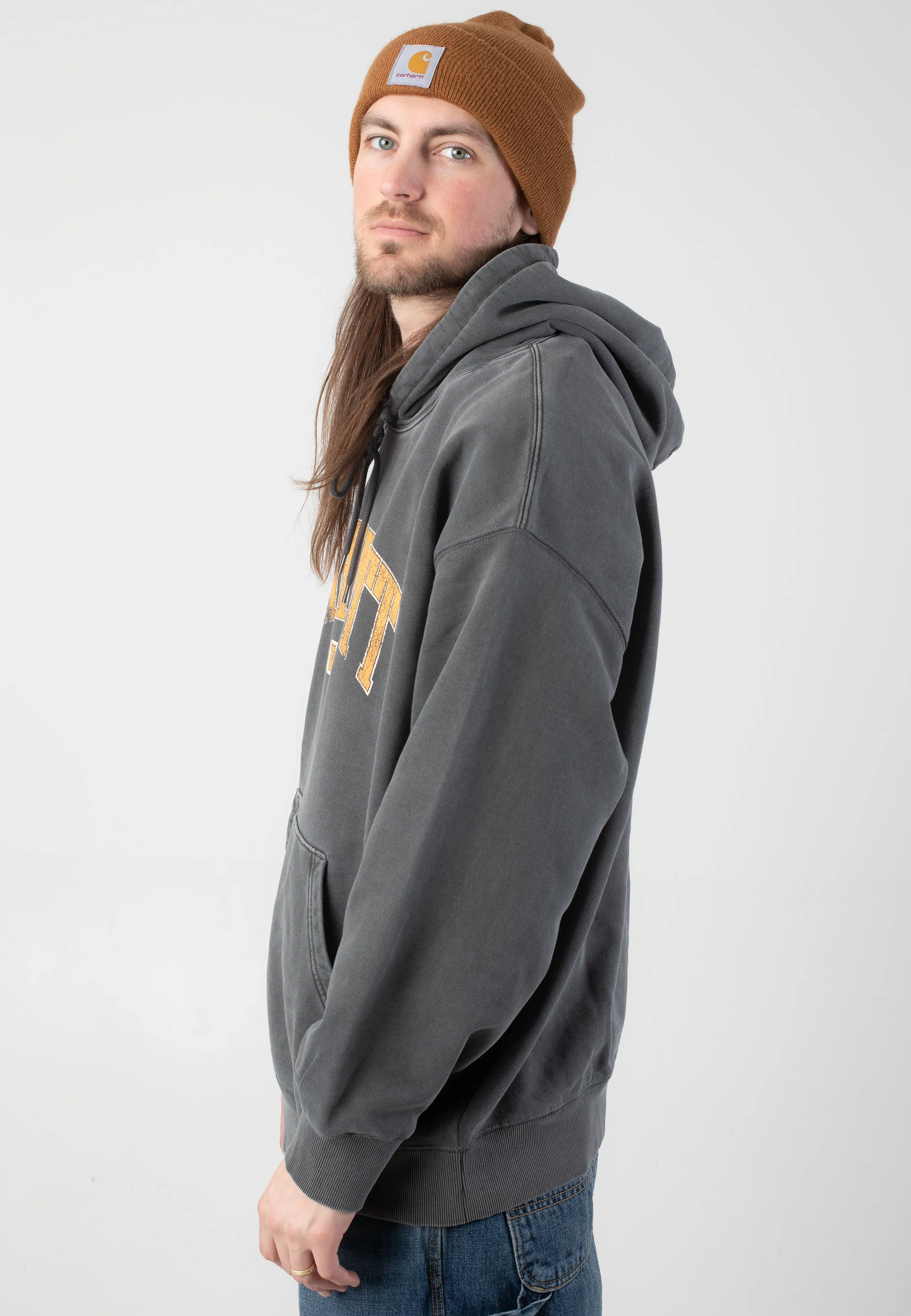 Carhartt WIP - Hooded Library Garment Dyed Black - Hoodie