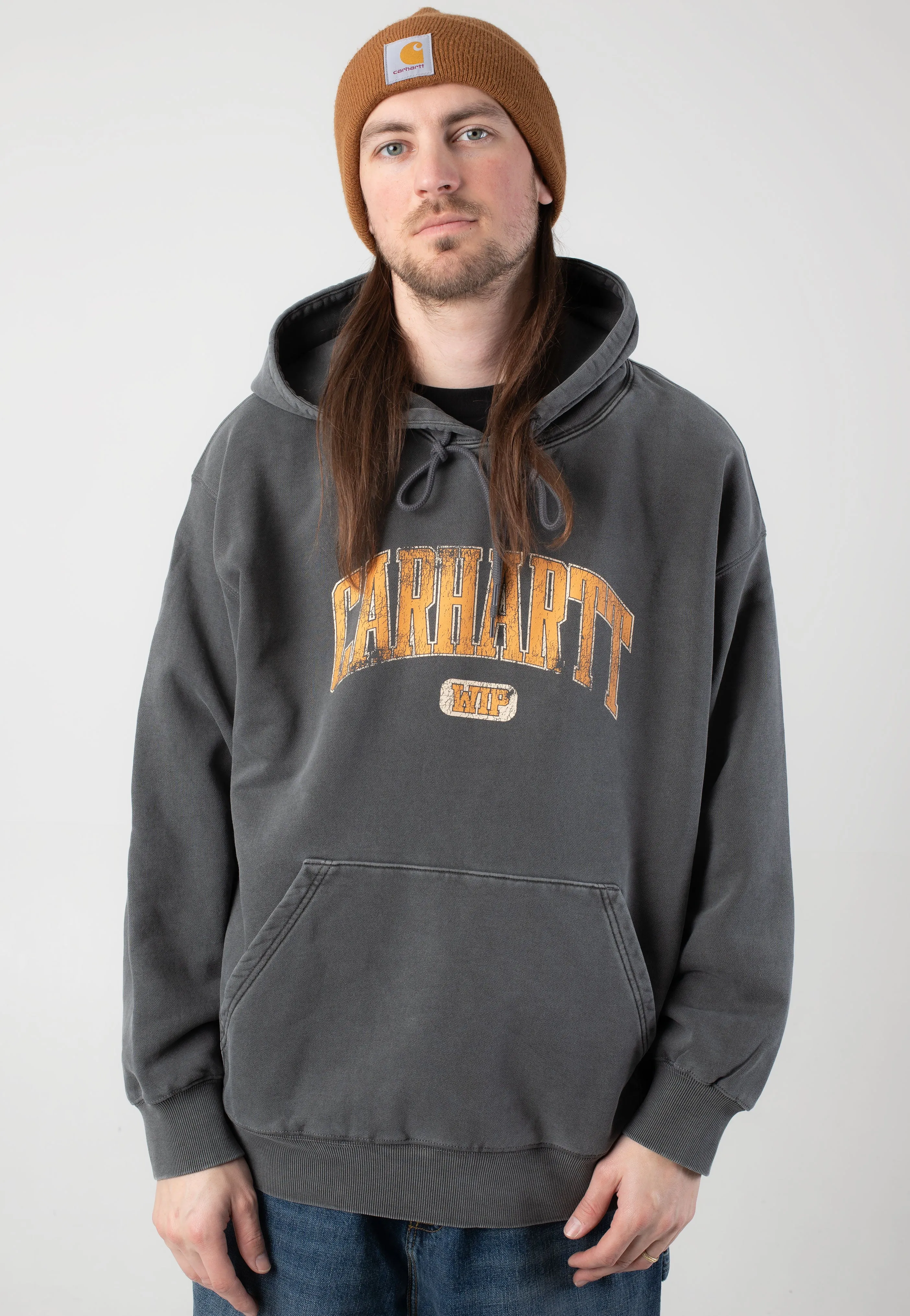 Carhartt WIP - Hooded Library Garment Dyed Black - Hoodie