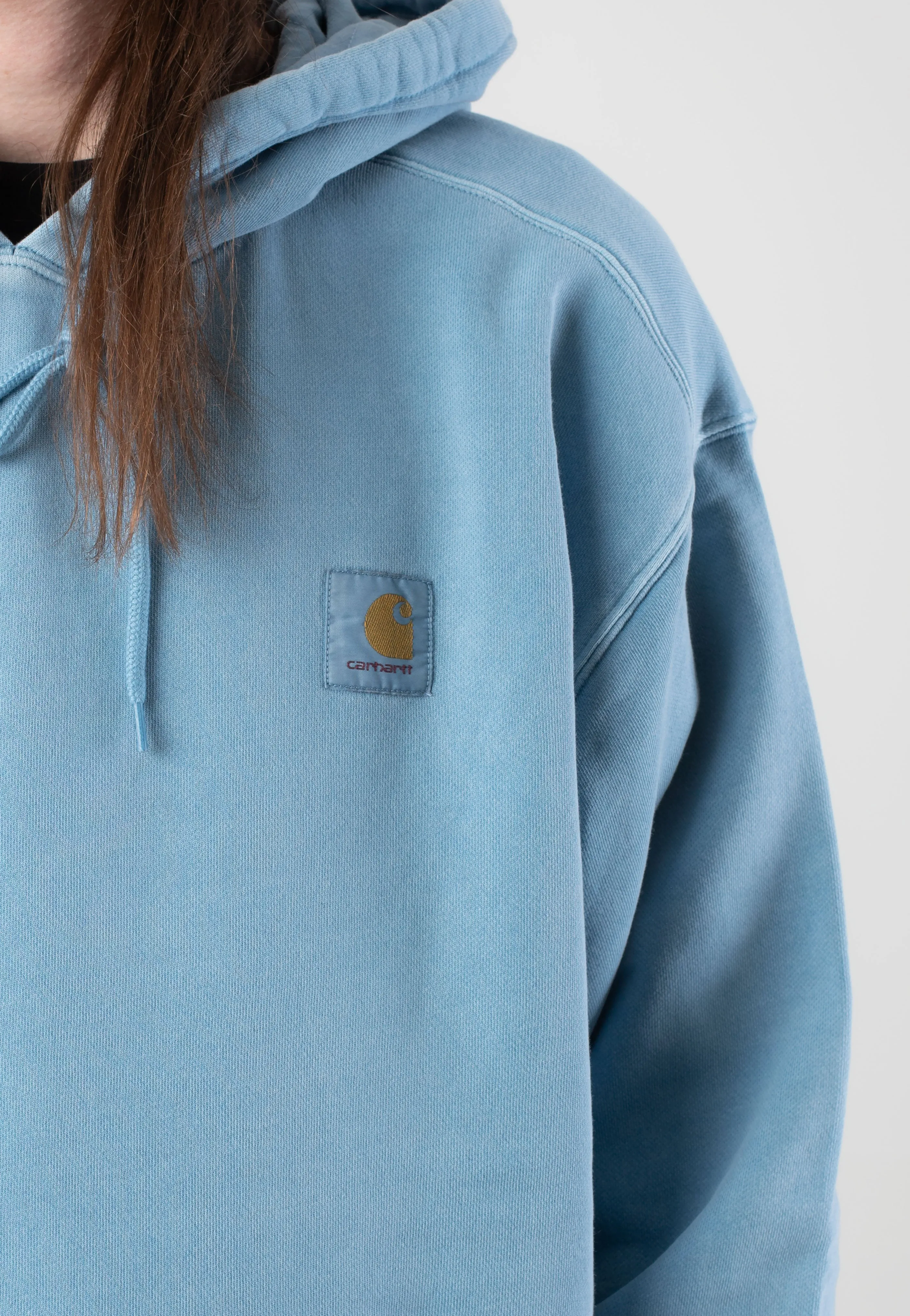 Carhartt WIP - Hooded Nelson Garment Dyed Clay Blue - Hoodie