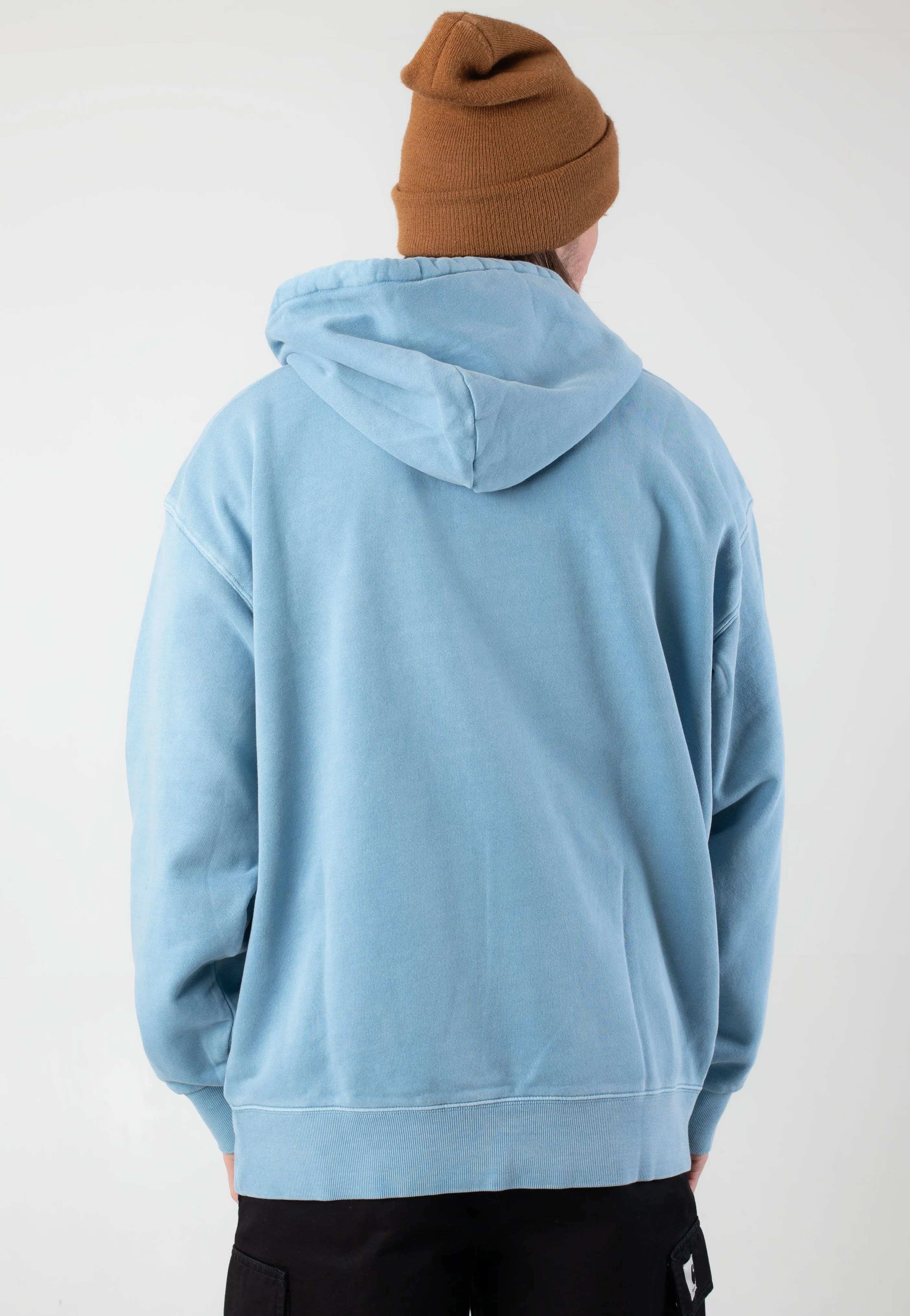 Carhartt WIP - Hooded Nelson Garment Dyed Clay Blue - Hoodie