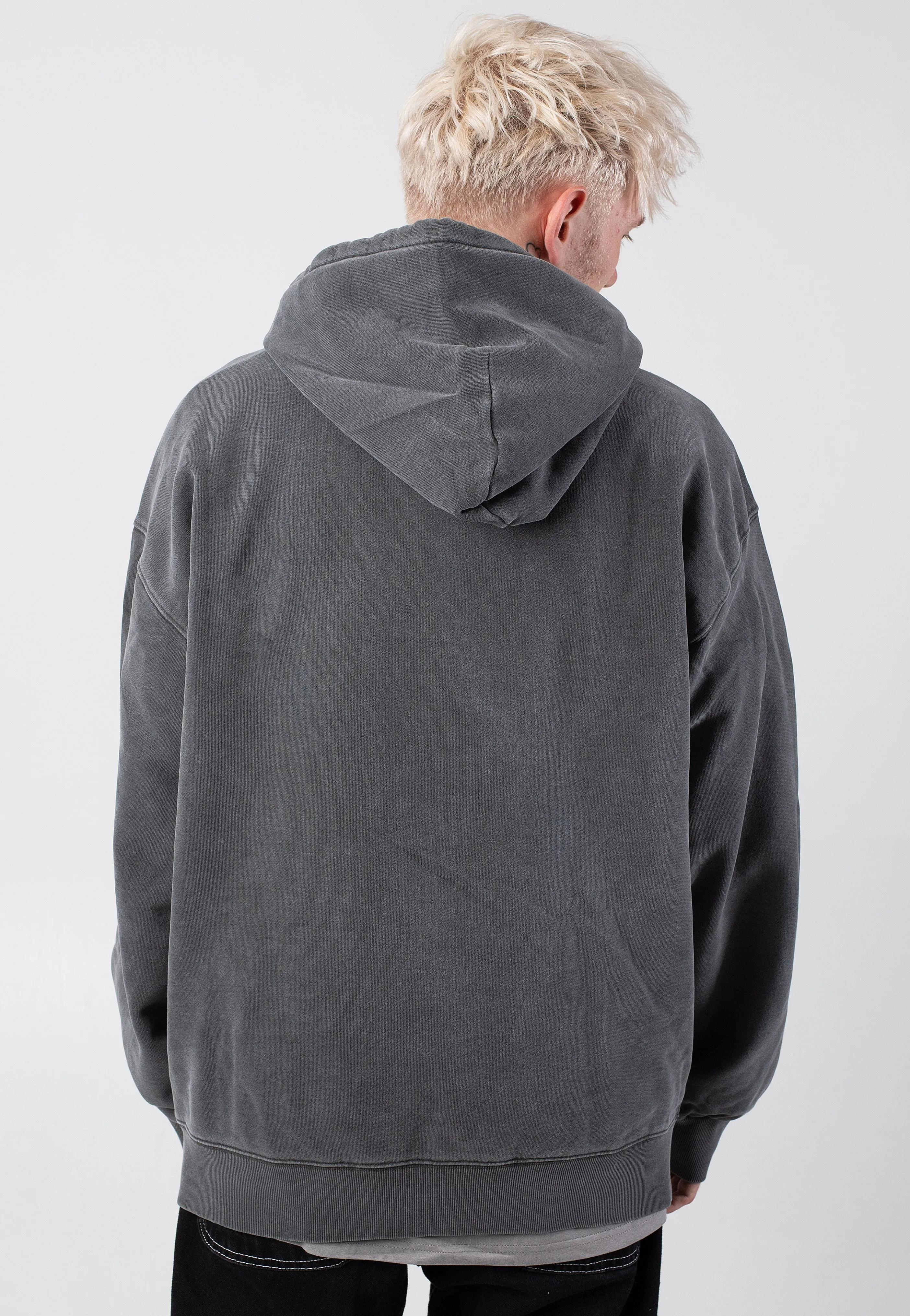 Carhartt WIP - Hooded Vista Garment Dyed Graphite - Hoodie