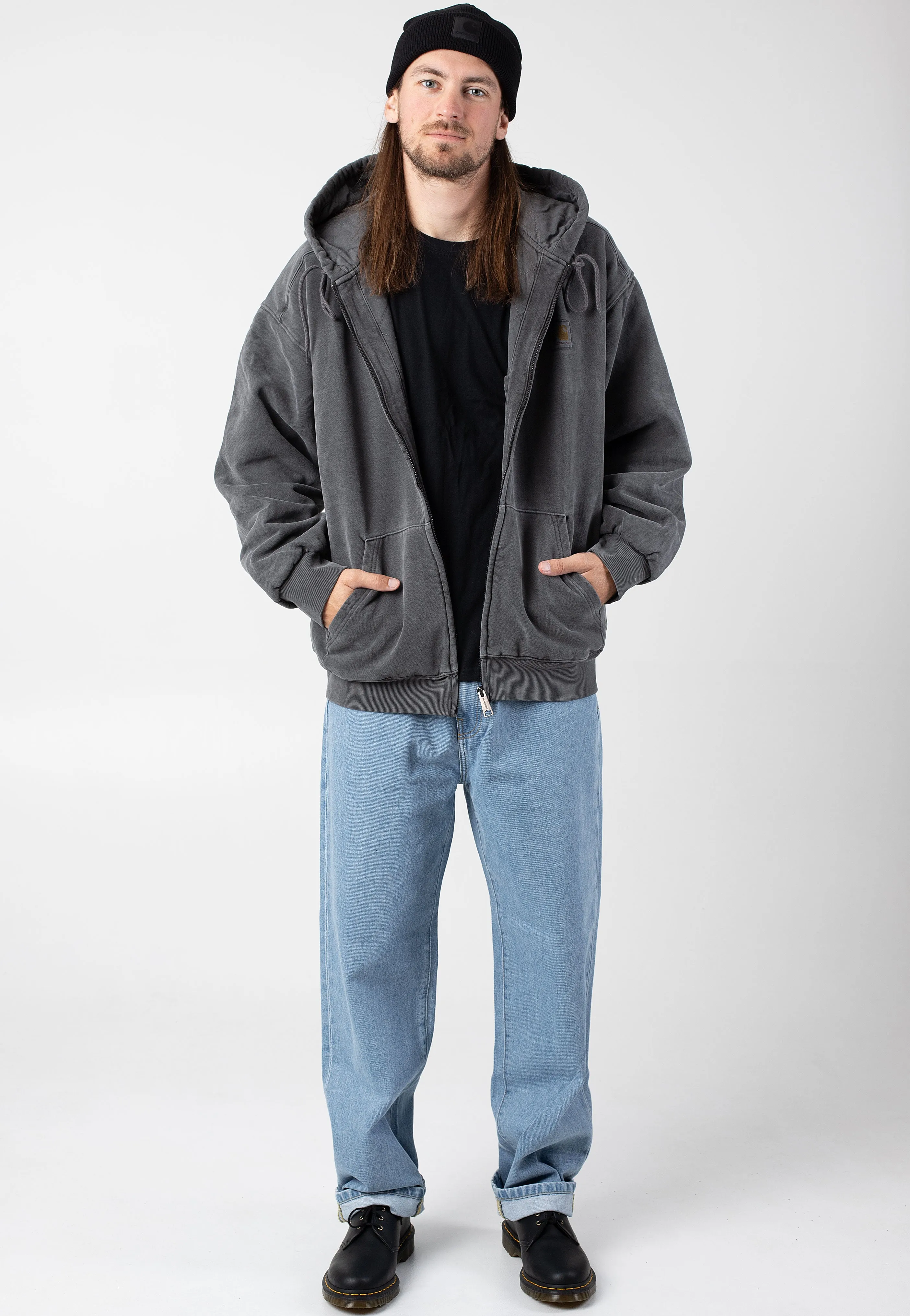 Carhartt WIP - Hooded Vista Garment Dyed Graphite - Jacket