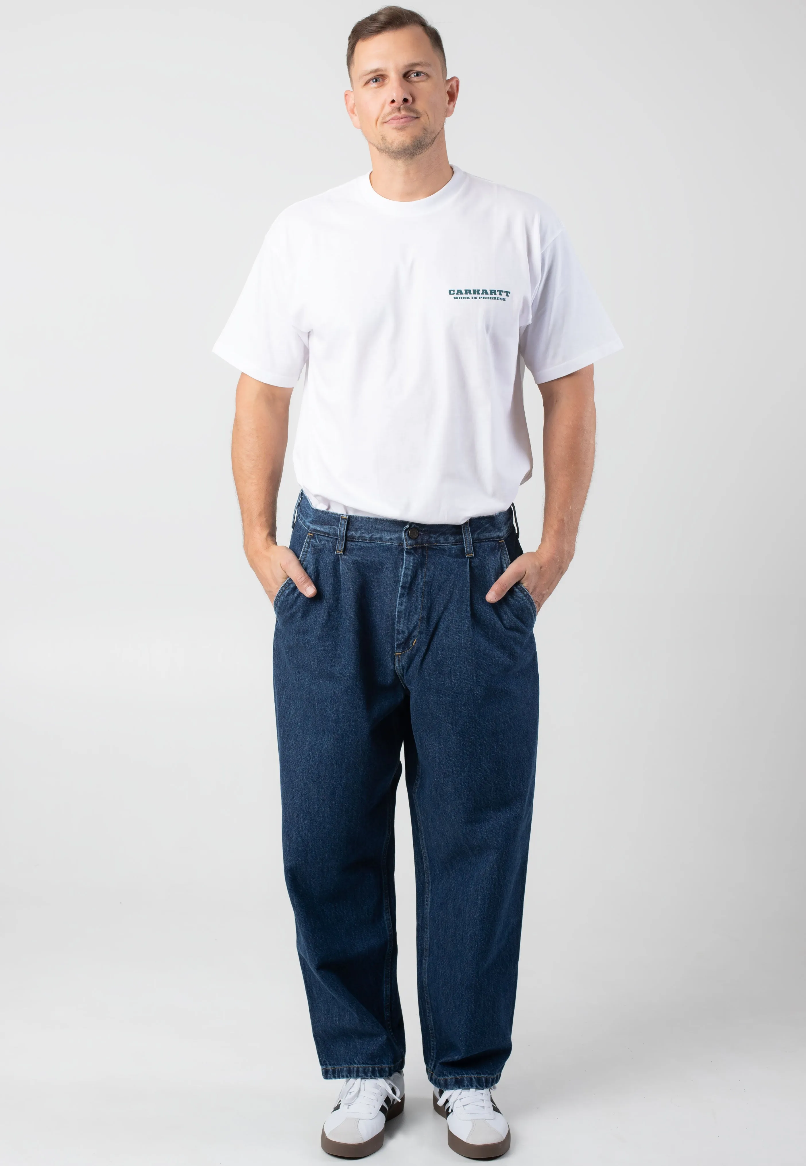 Carhartt WIP - Jace Stone Washed Blue - Pants