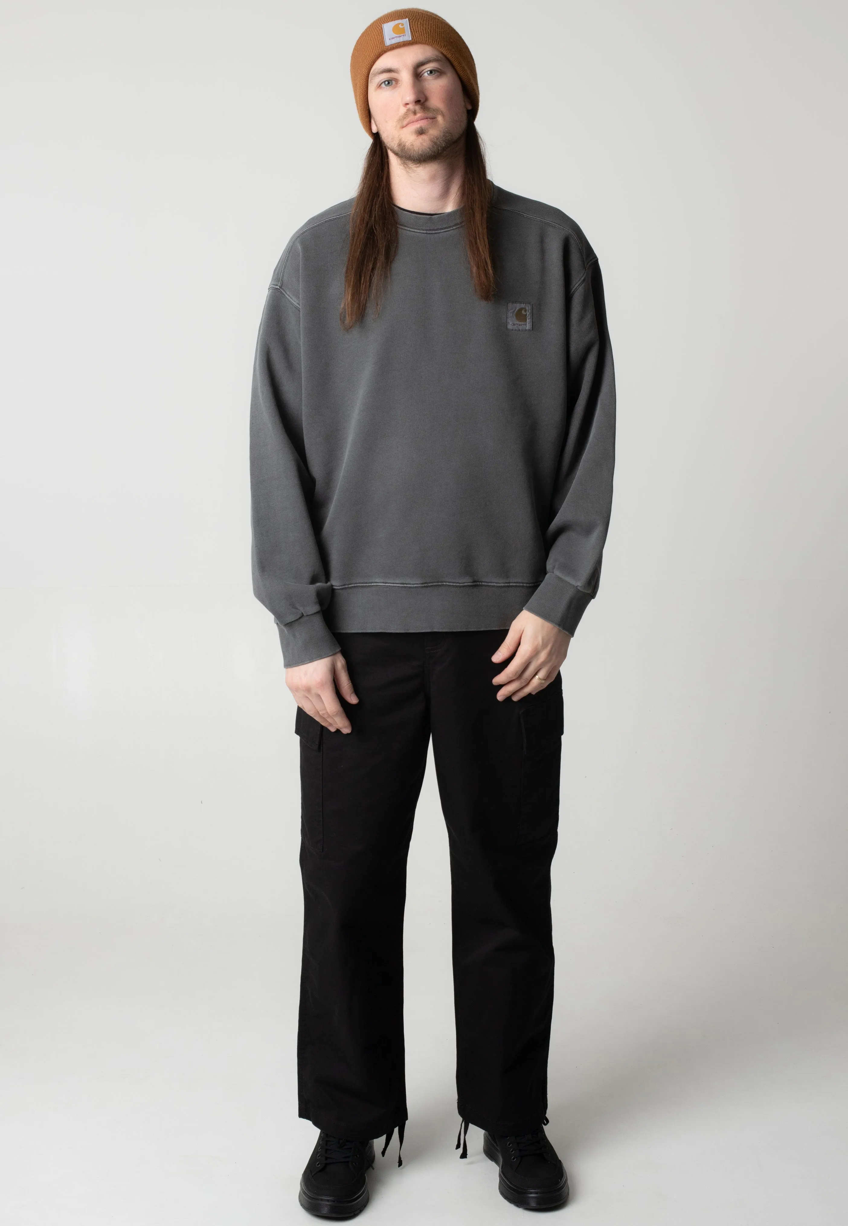 Carhartt WIP - Nelson Garment Dyed Graphite - Sweater