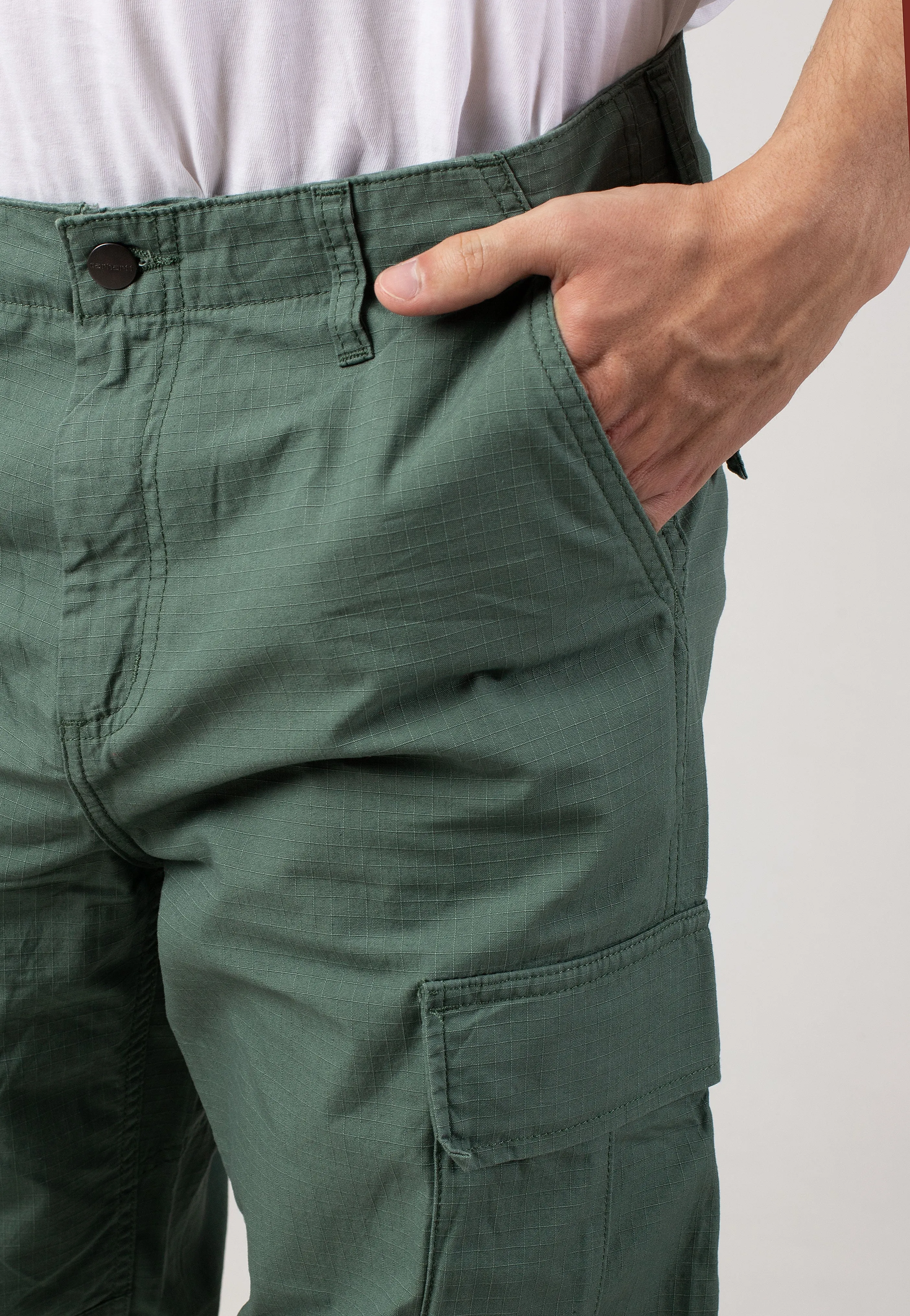 Carhartt WIP - Regular Cargo Rinsed Duck Green - Pants