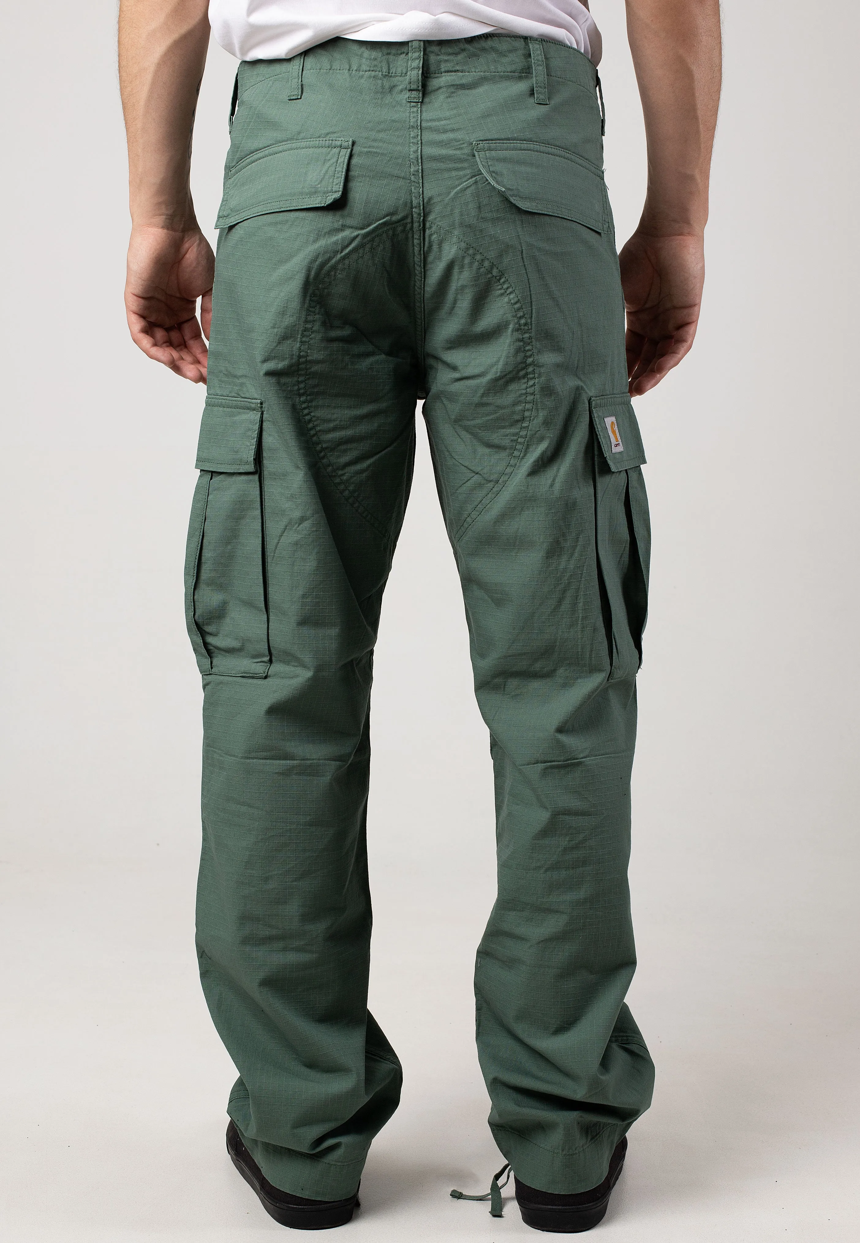 Carhartt WIP - Regular Cargo Rinsed Duck Green - Pants