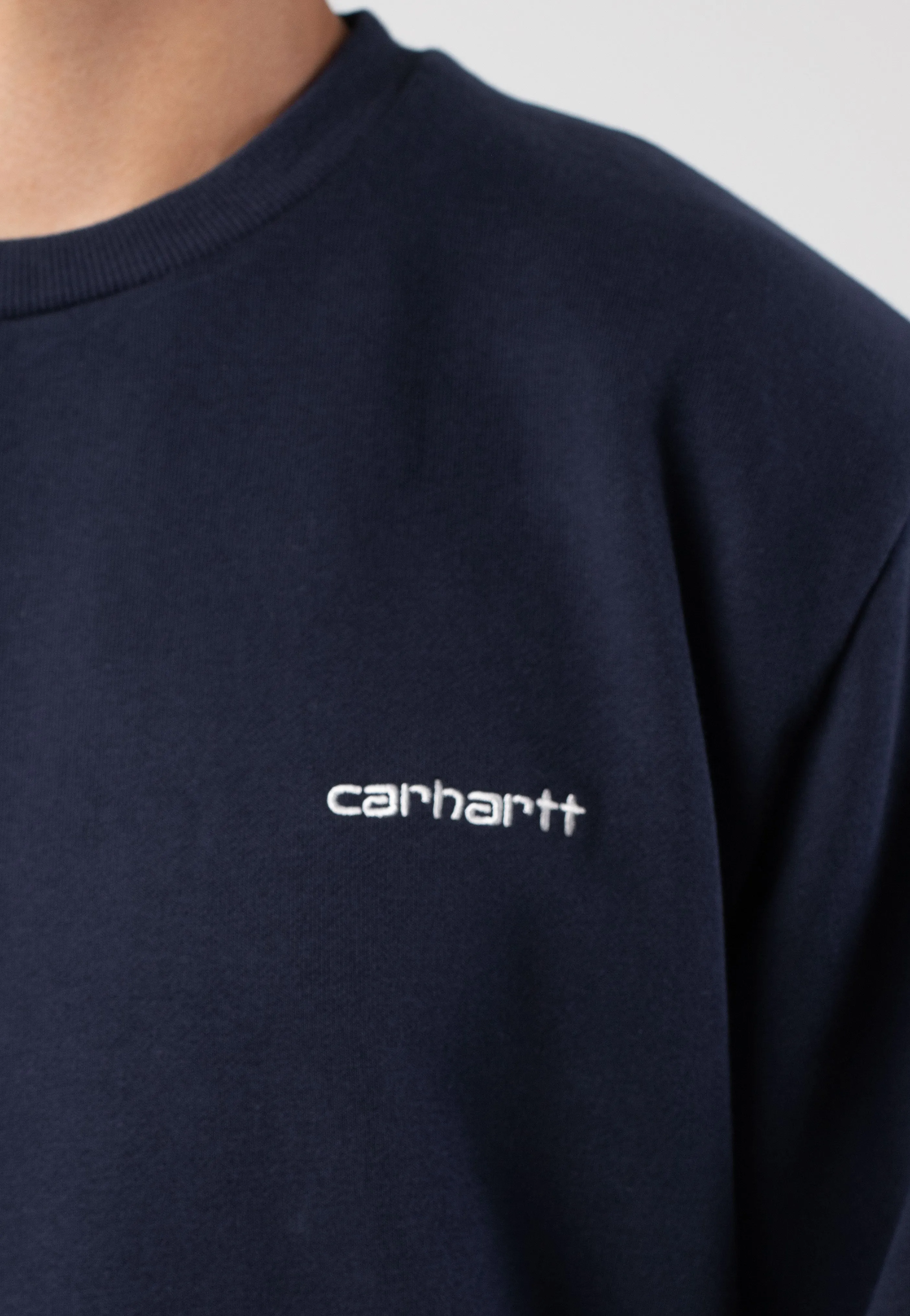 Carhartt WIP - Script Embroidery Air Force Blue / White - Sweater